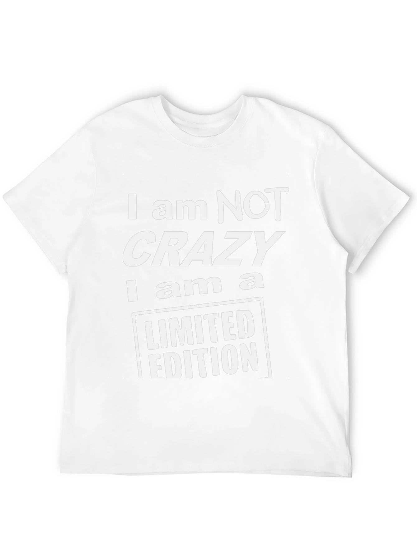 Black I am NOT Crazy Limited Edition Black T-Shirt view 12