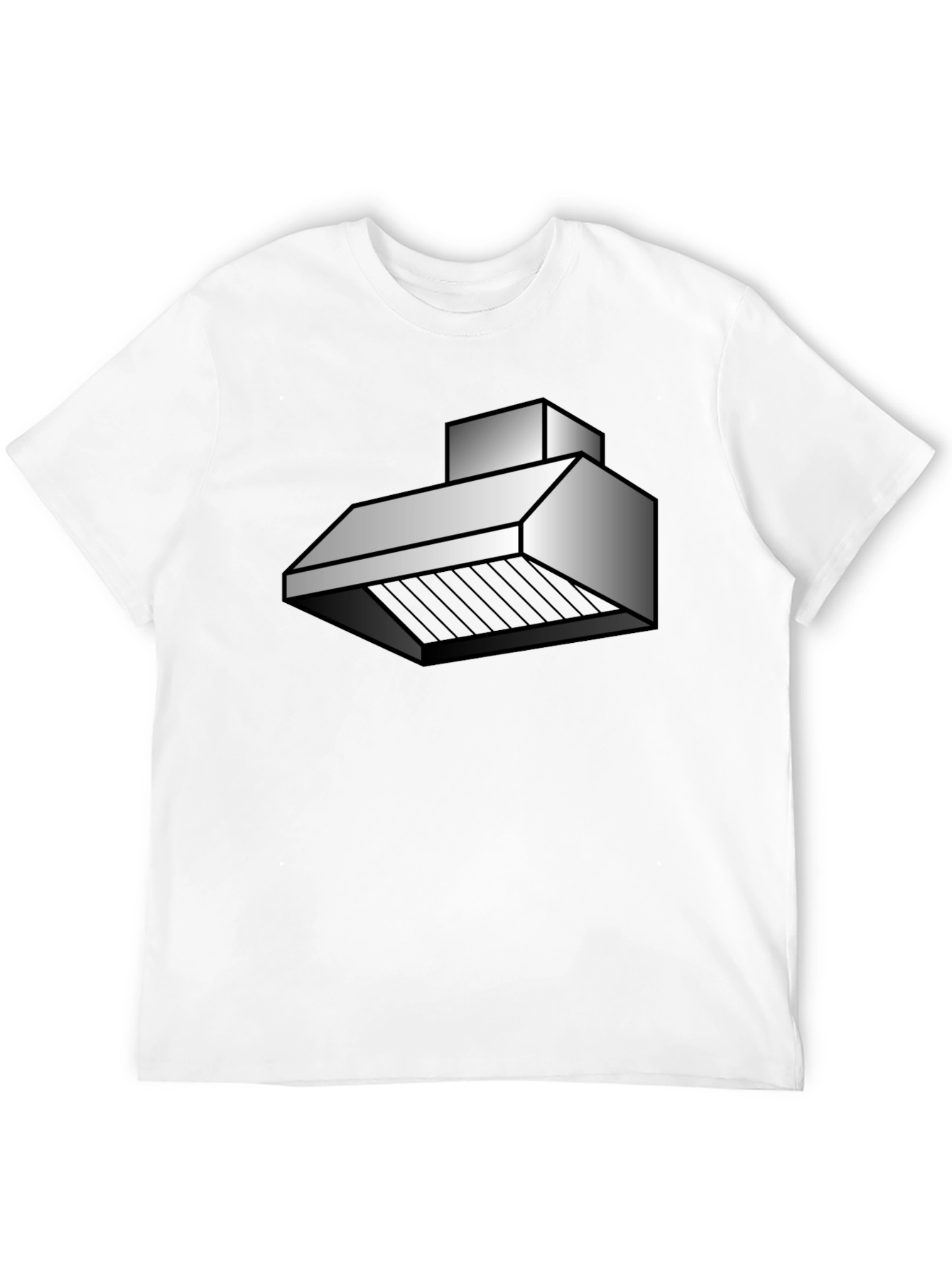 Black Abstract Kitchen Hood Graphic T-Shirt view 12