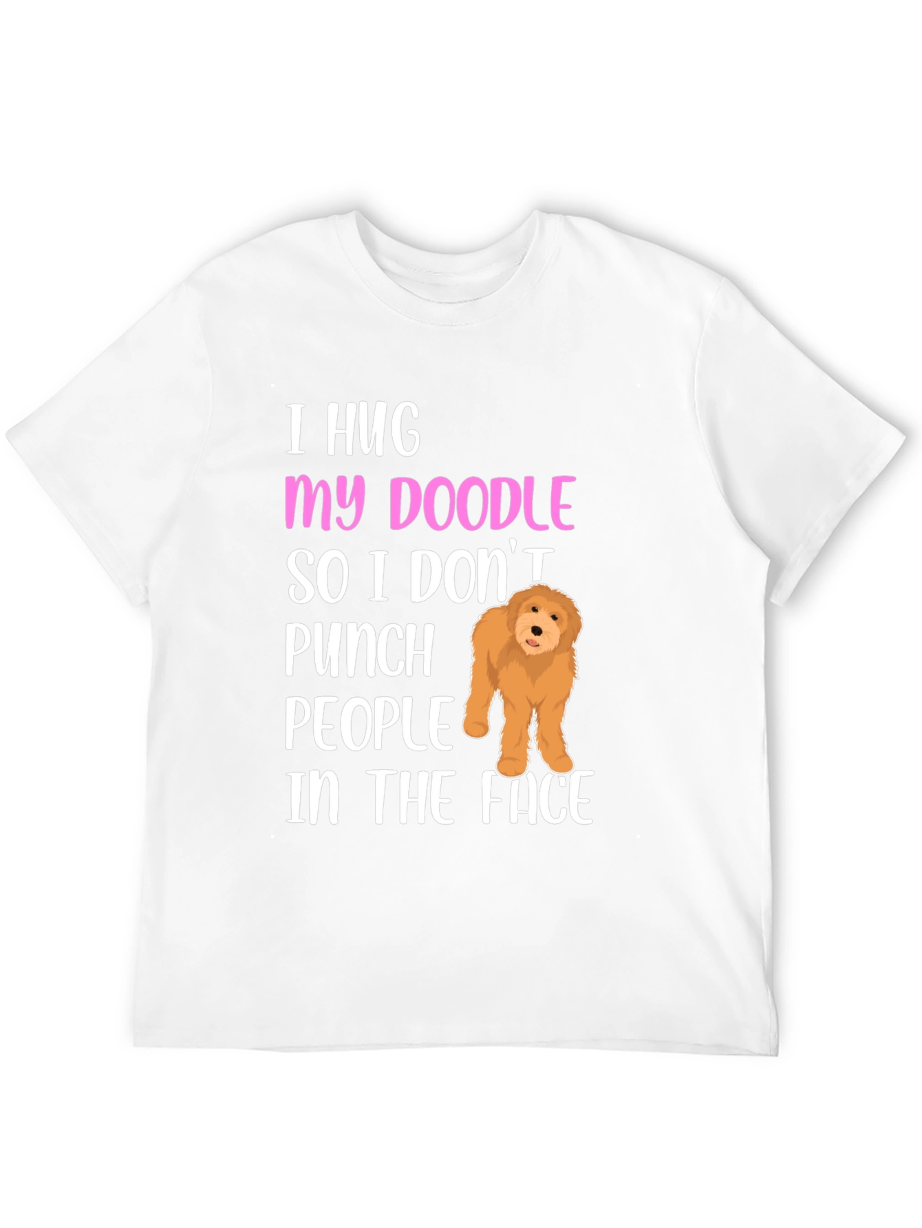 Black Funny Doodle Dog T-Shirt view 12