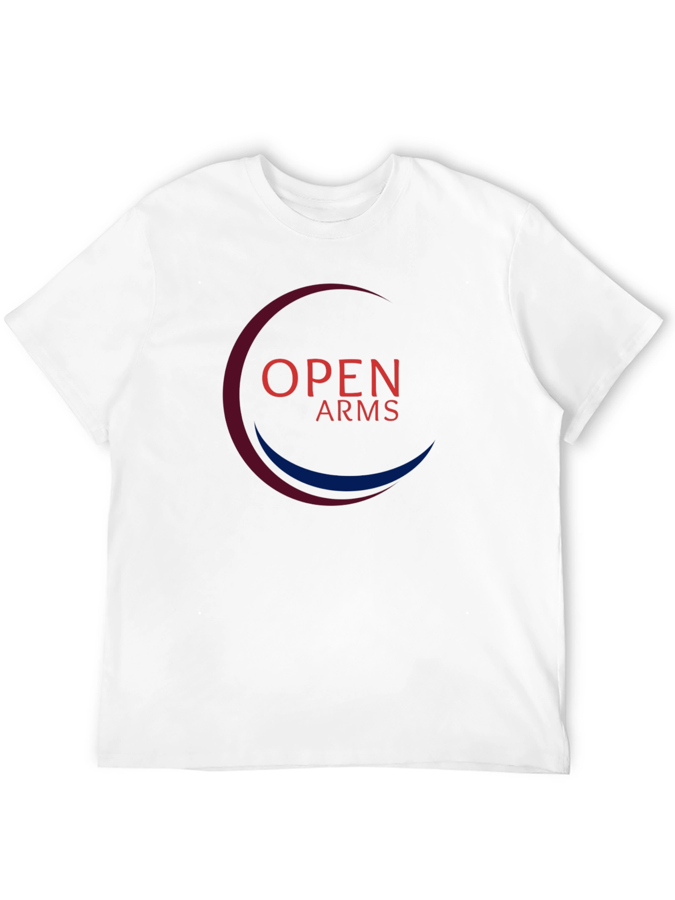 Black Open Arms Graphic Tee - Soft Cotton Blend view 12