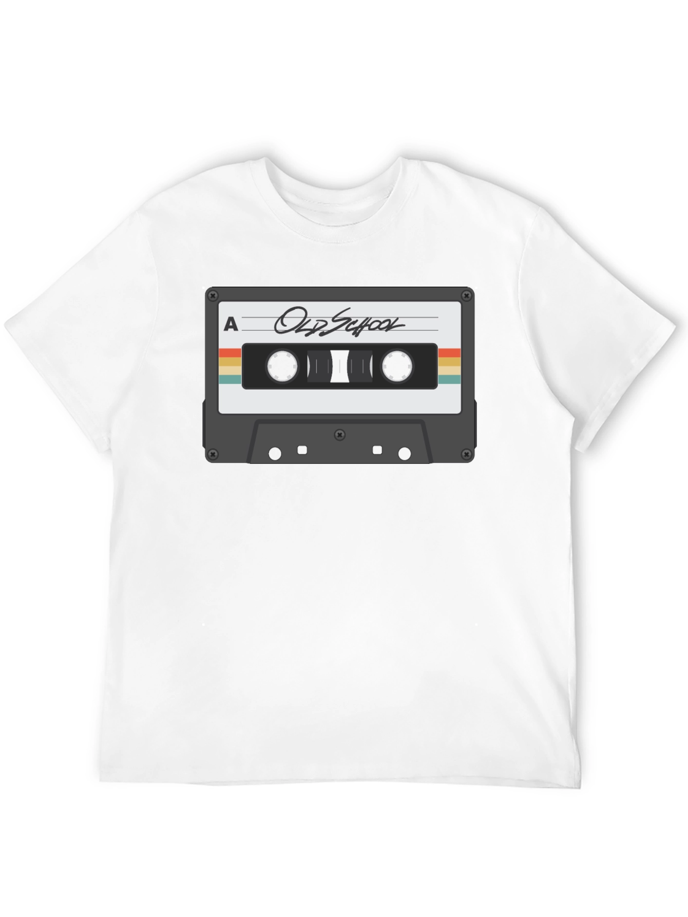 Black Retro Cassette Tape Graphic T-Shirt - Old School Cool view 12