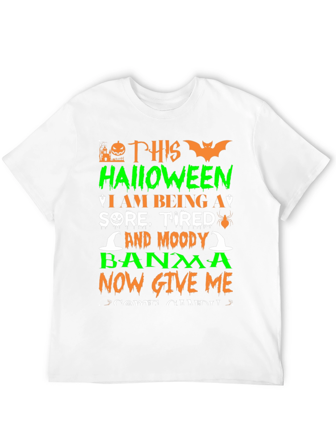 Black Halloween Sore Tired Moody Shirt view 12