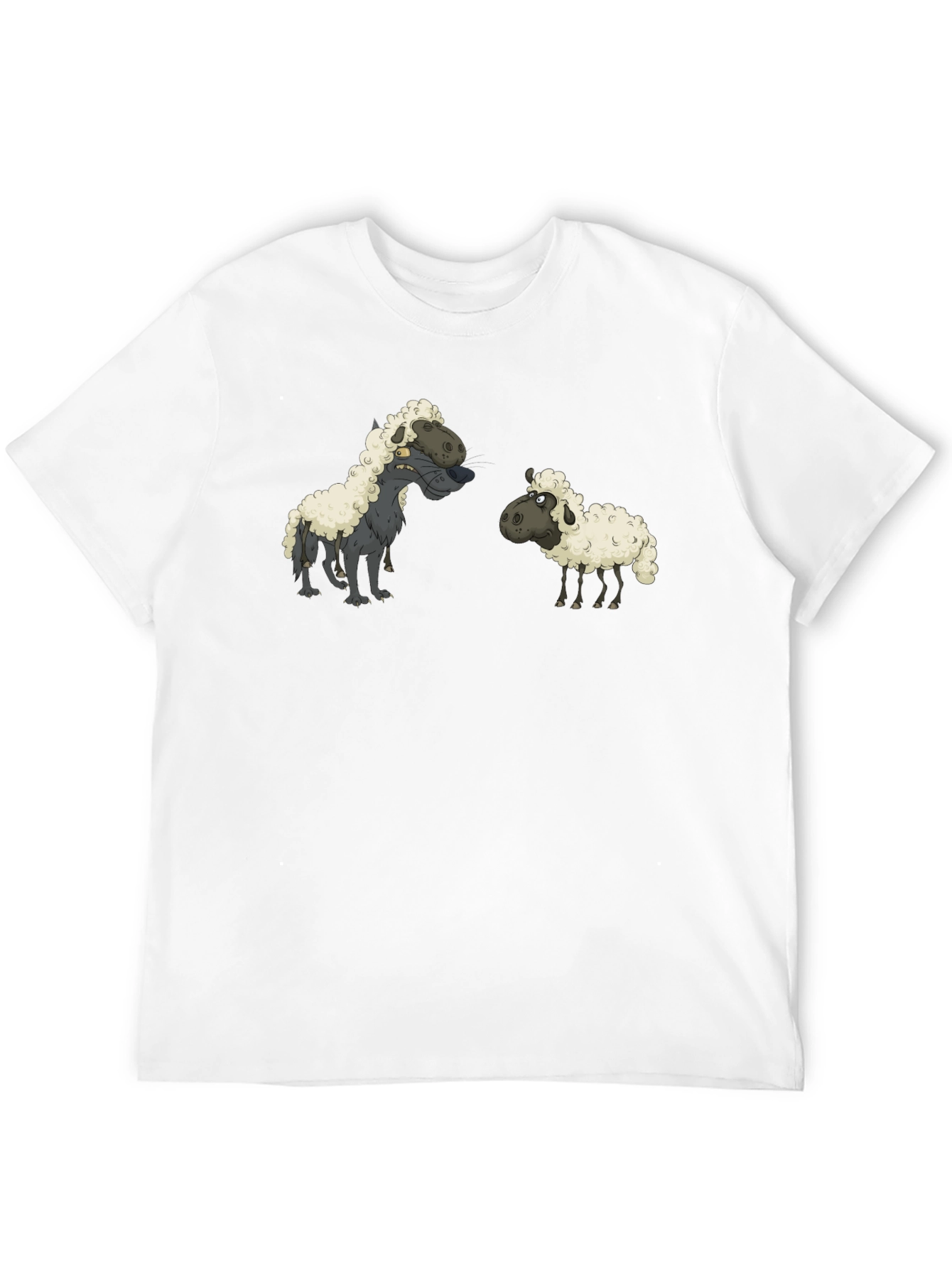 Black Wolf in Sheep's Clothing Black T-Shirt view 12