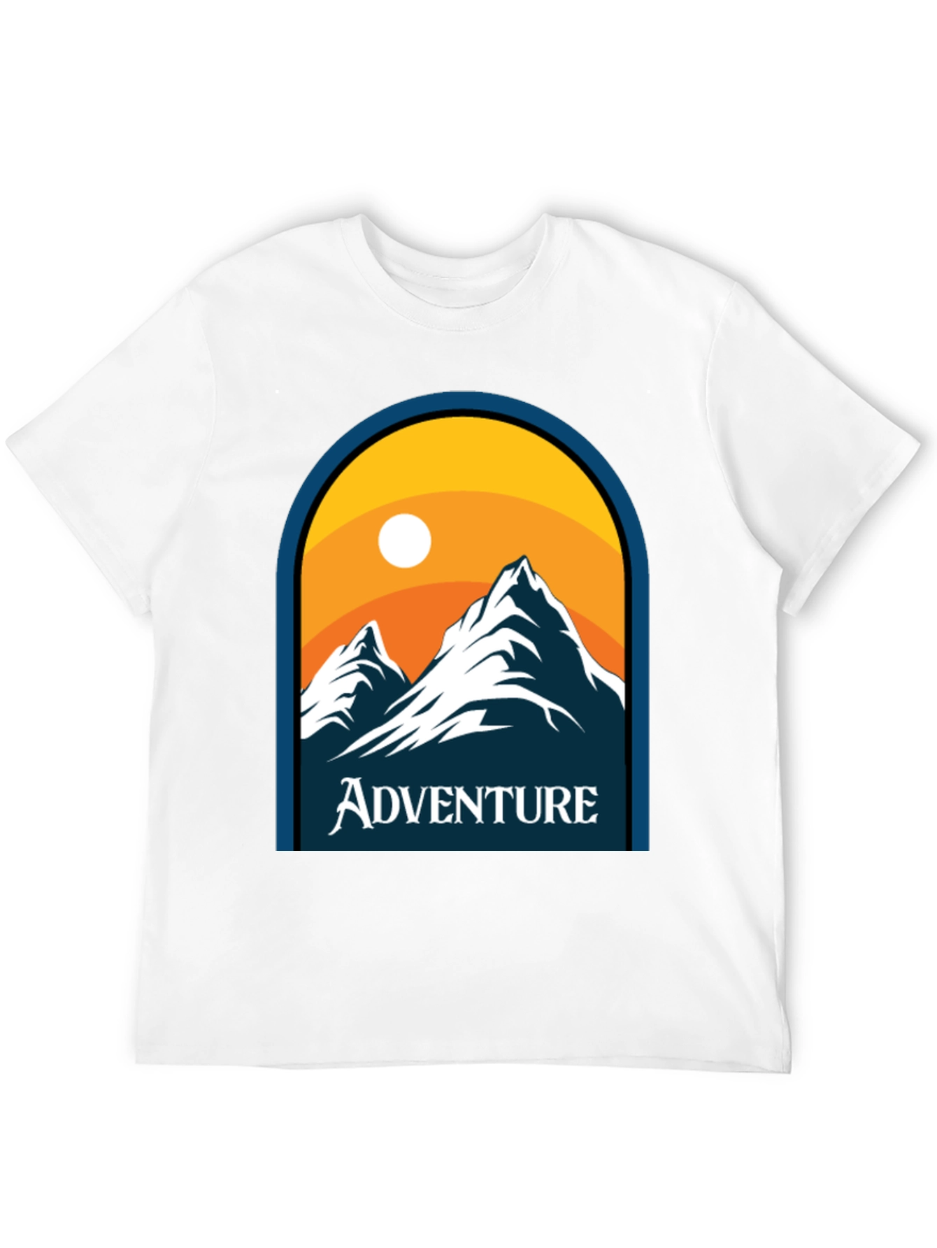 Black Adventure Mountain Graphic Tee view 12