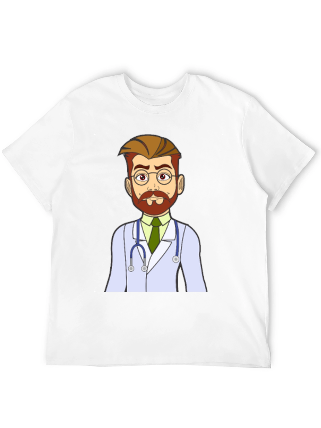 Black Cartoon Doctor Graphic T-Shirt - Medical Humor Tee view 12