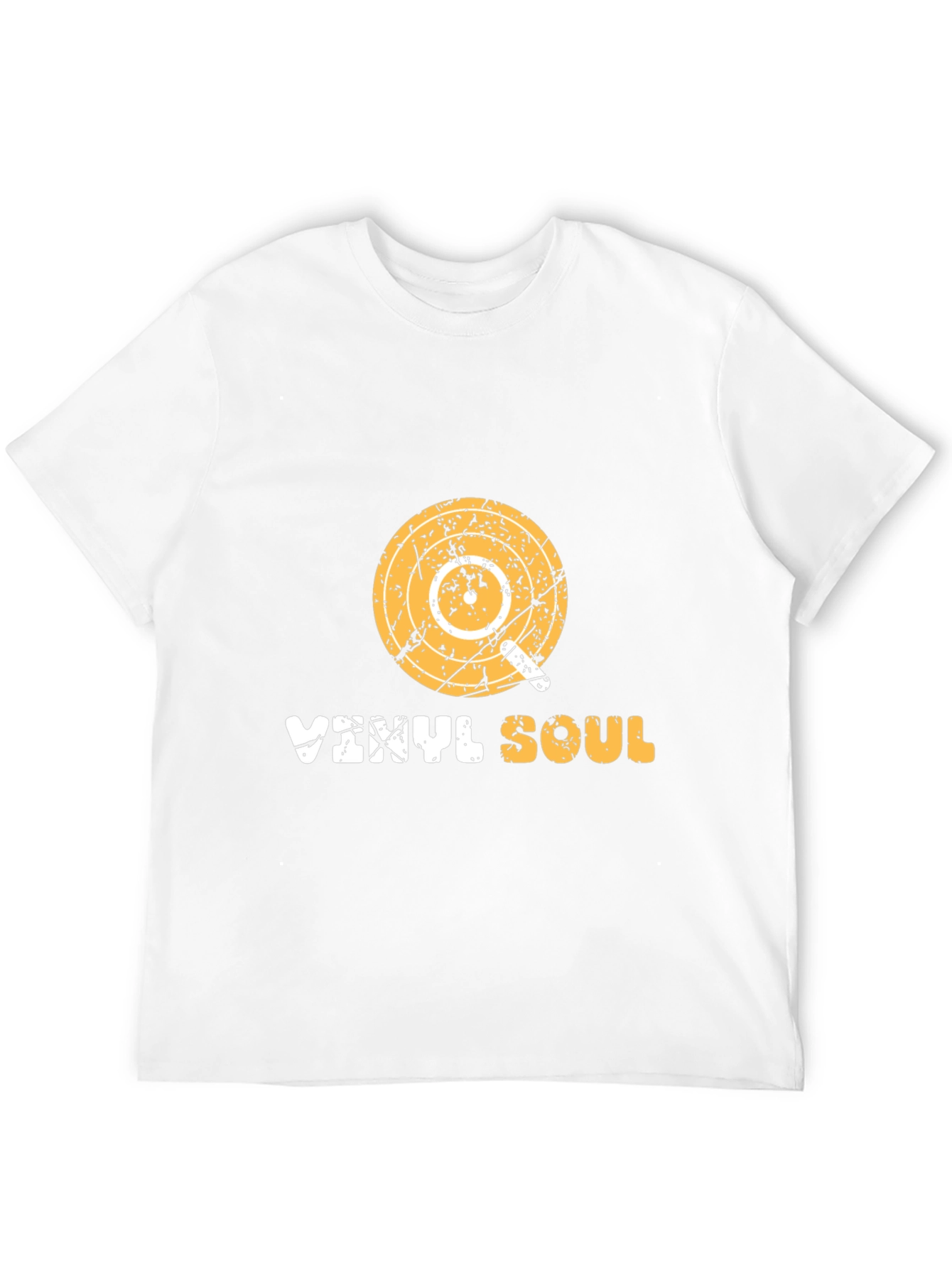 Black Vinyl Soul Graphic Tee - Retro Music T-Shirt view 12