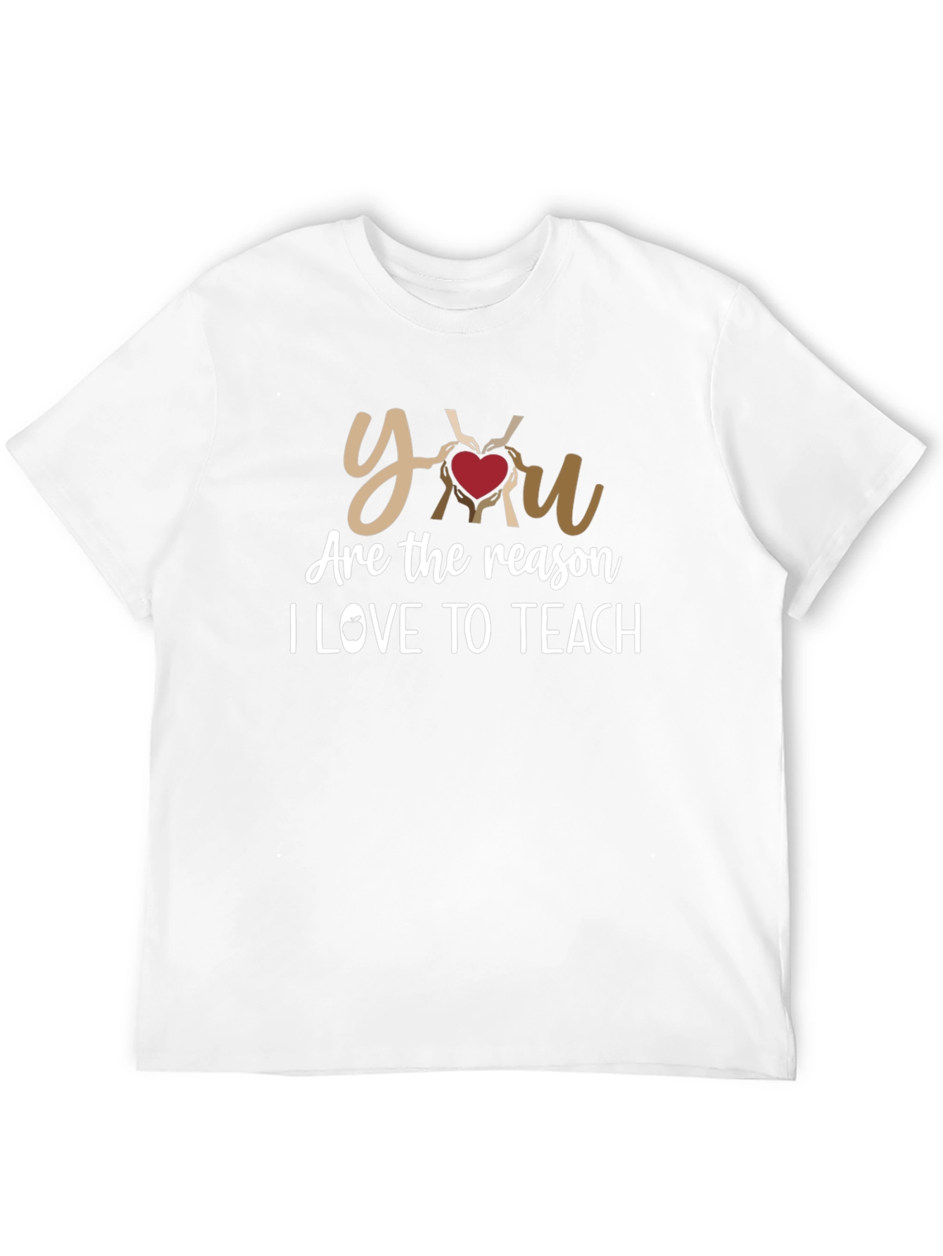 Black You Are The Reason I Love To Teach T-Shirt view 12