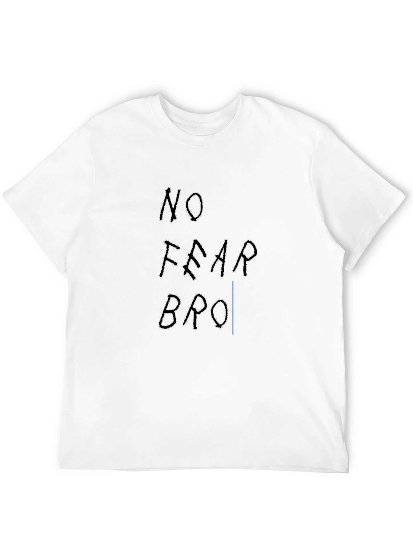 Black No Fear Bro Graphic T-Shirt - Black Cotton Casual Tee view 12