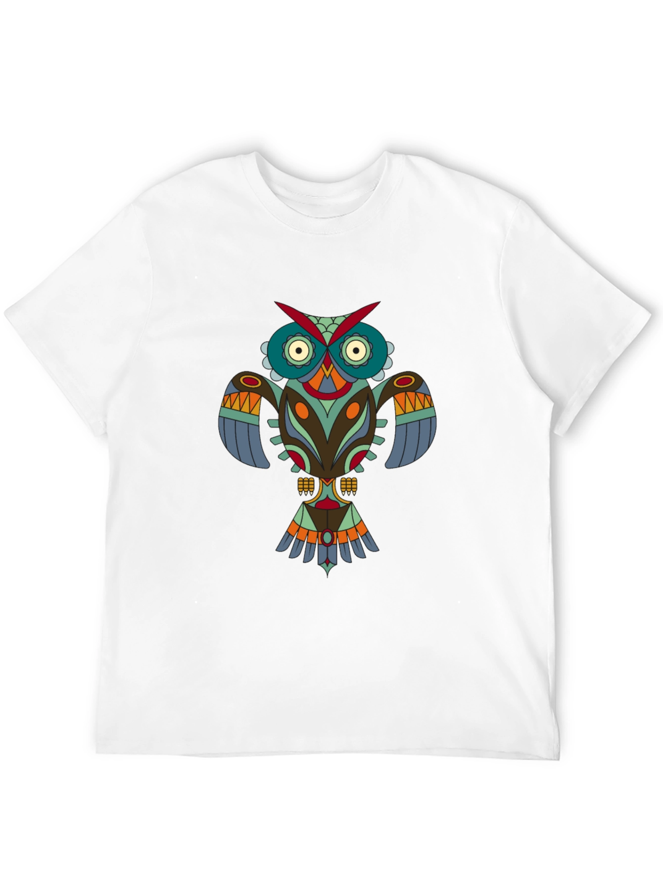 Black Tribal Owl Graphic Tee - Modern Menswear view 12