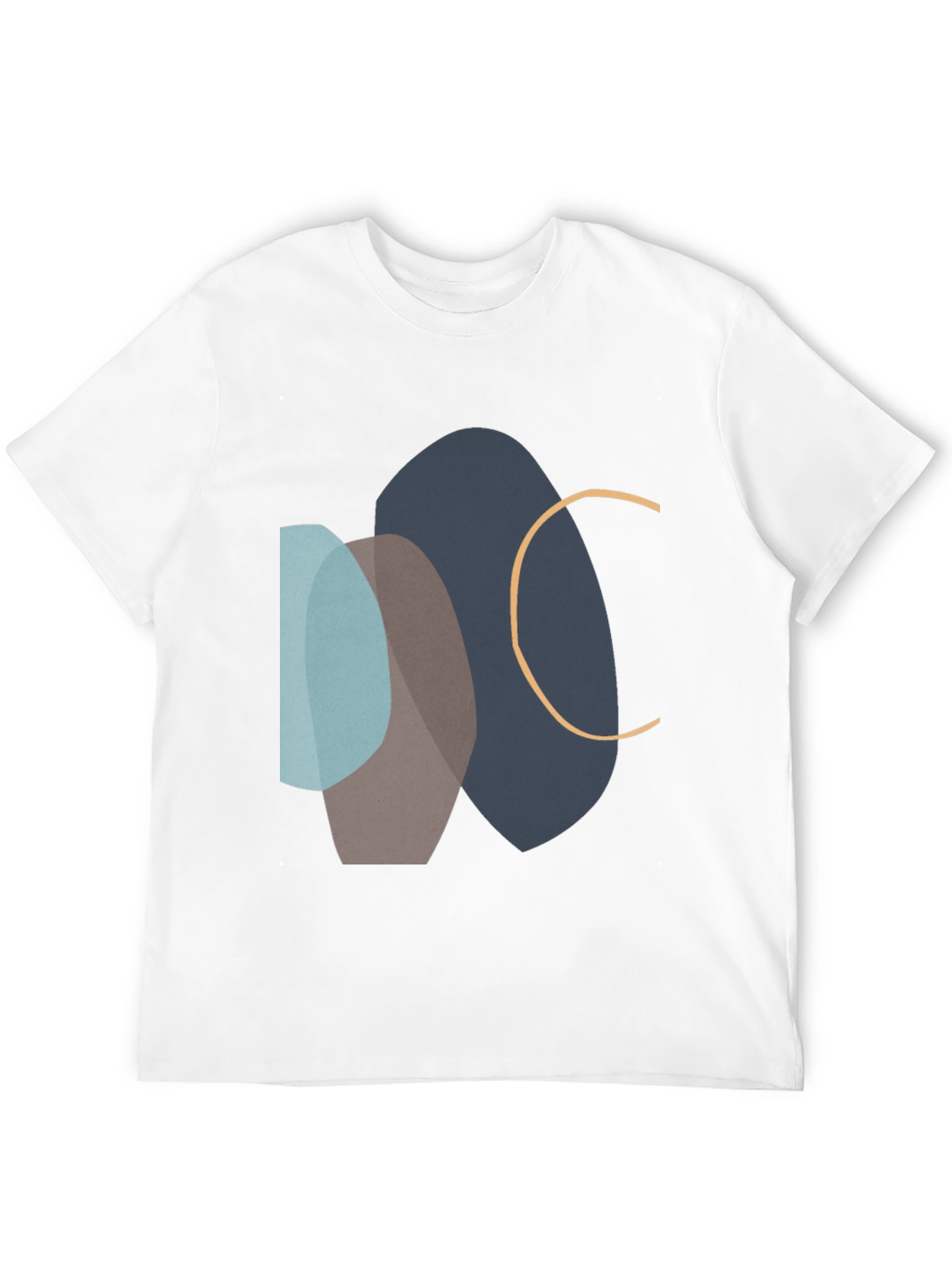 Black Abstract Graphic Print Black T-Shirt view 12