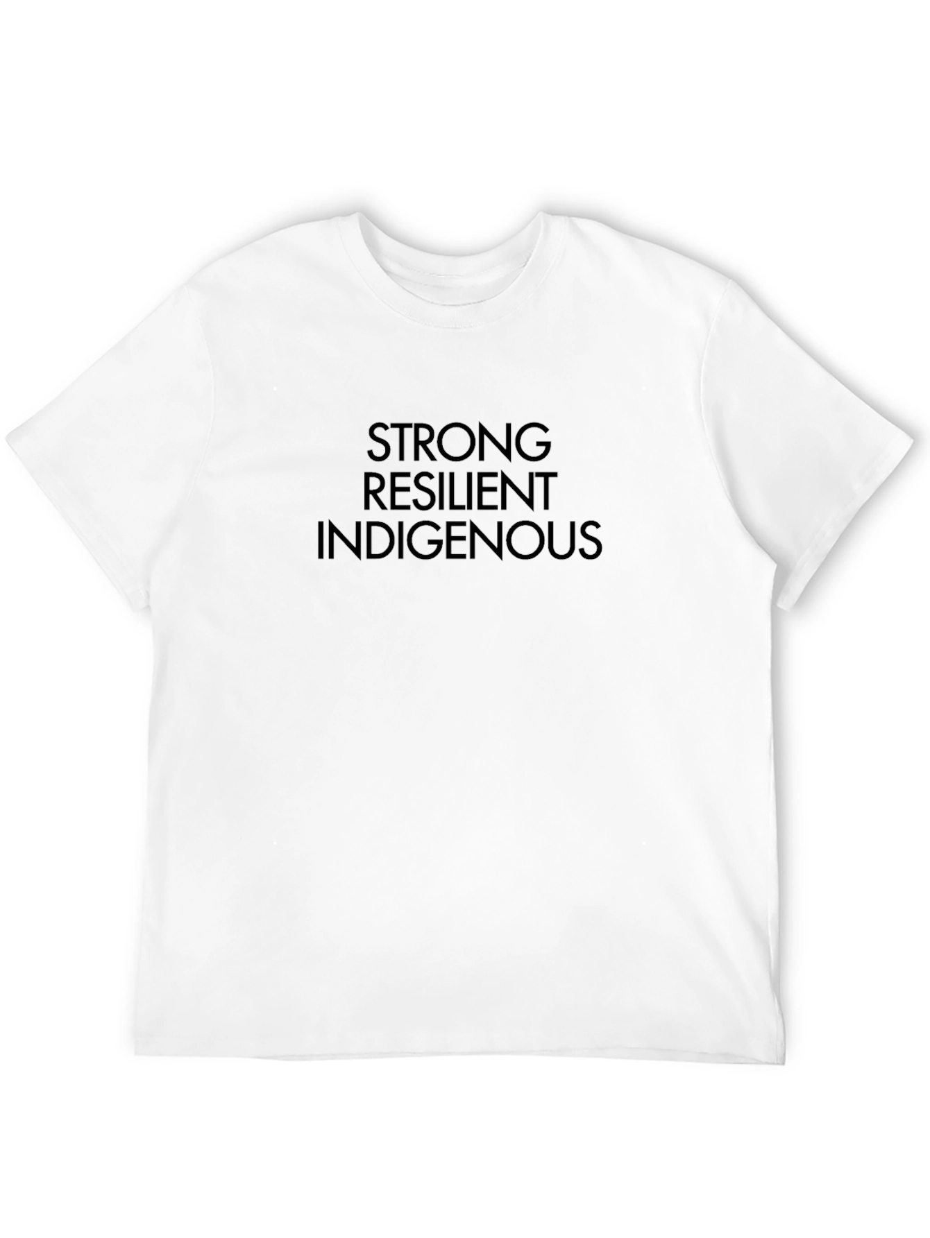 Strong Resilient Indigenous Black T-Shirt - 12