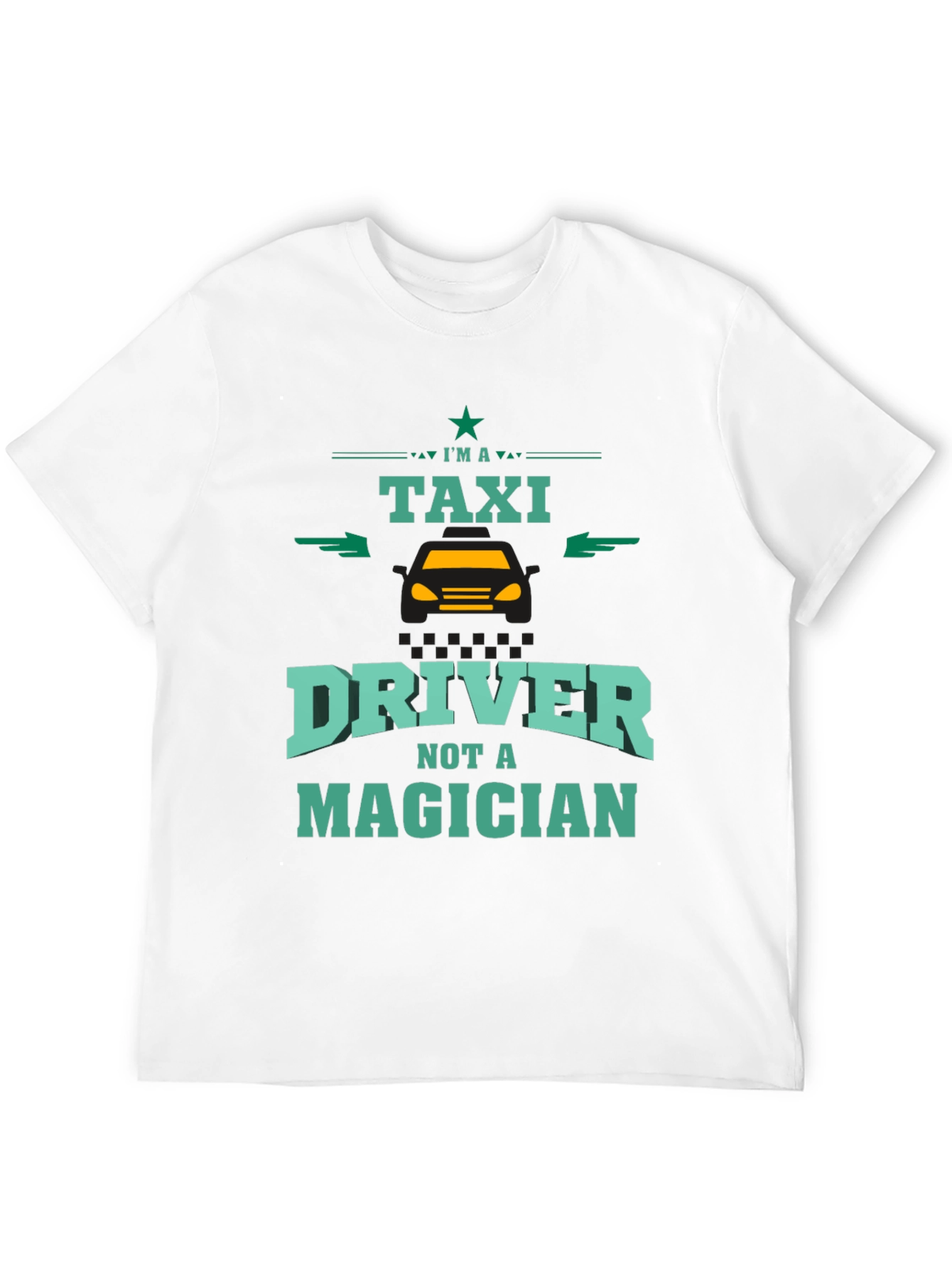 Black Taxi Driver Novelty Graphic T-Shirt view 12
