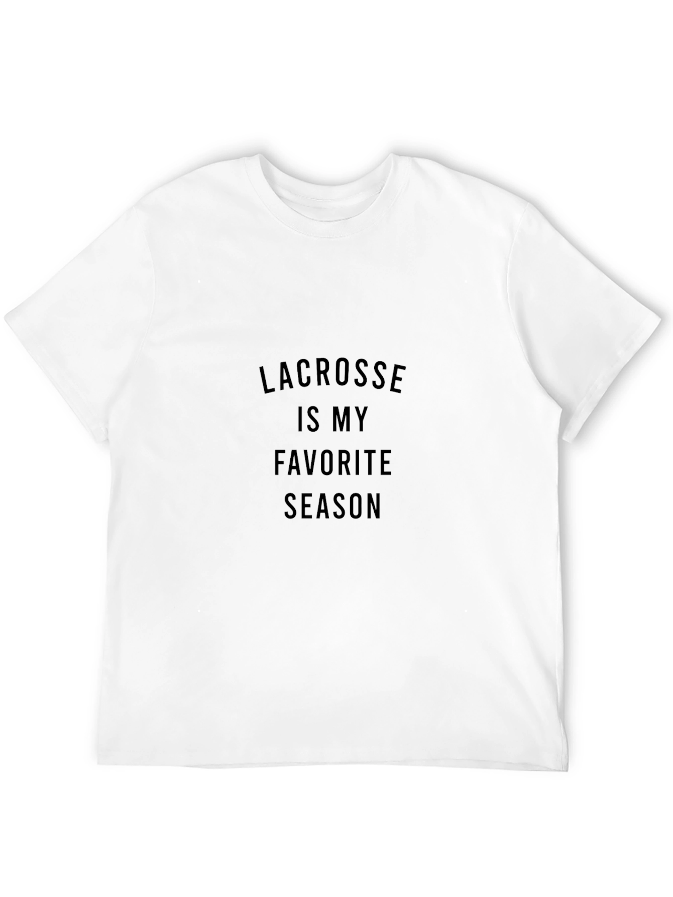 Black Lacrosse Is My Favorite Season T-Shirt view 12