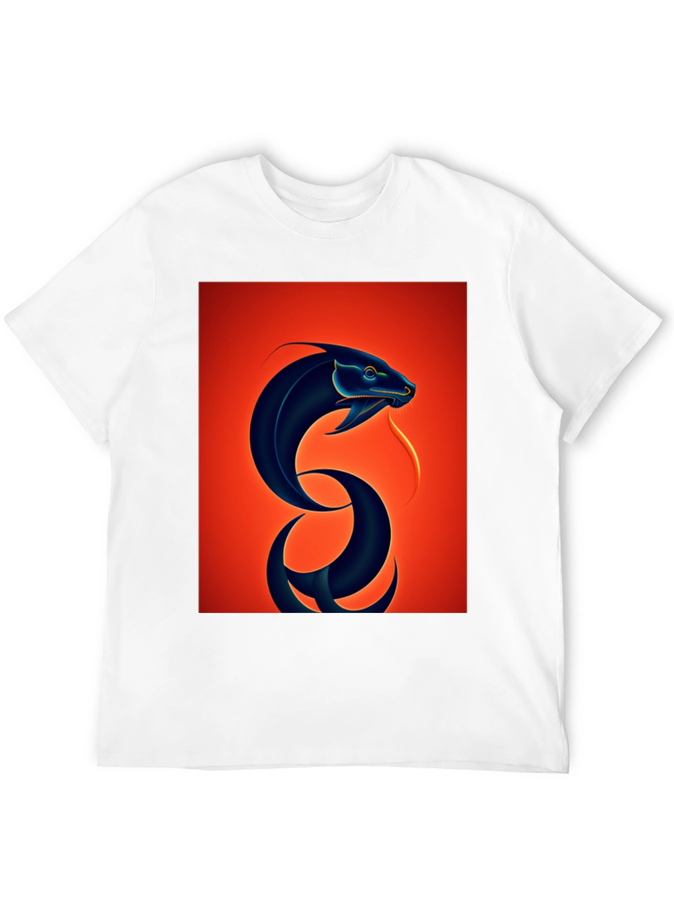 Black Snake Graphic Tee - Bold Serpent Design view 12