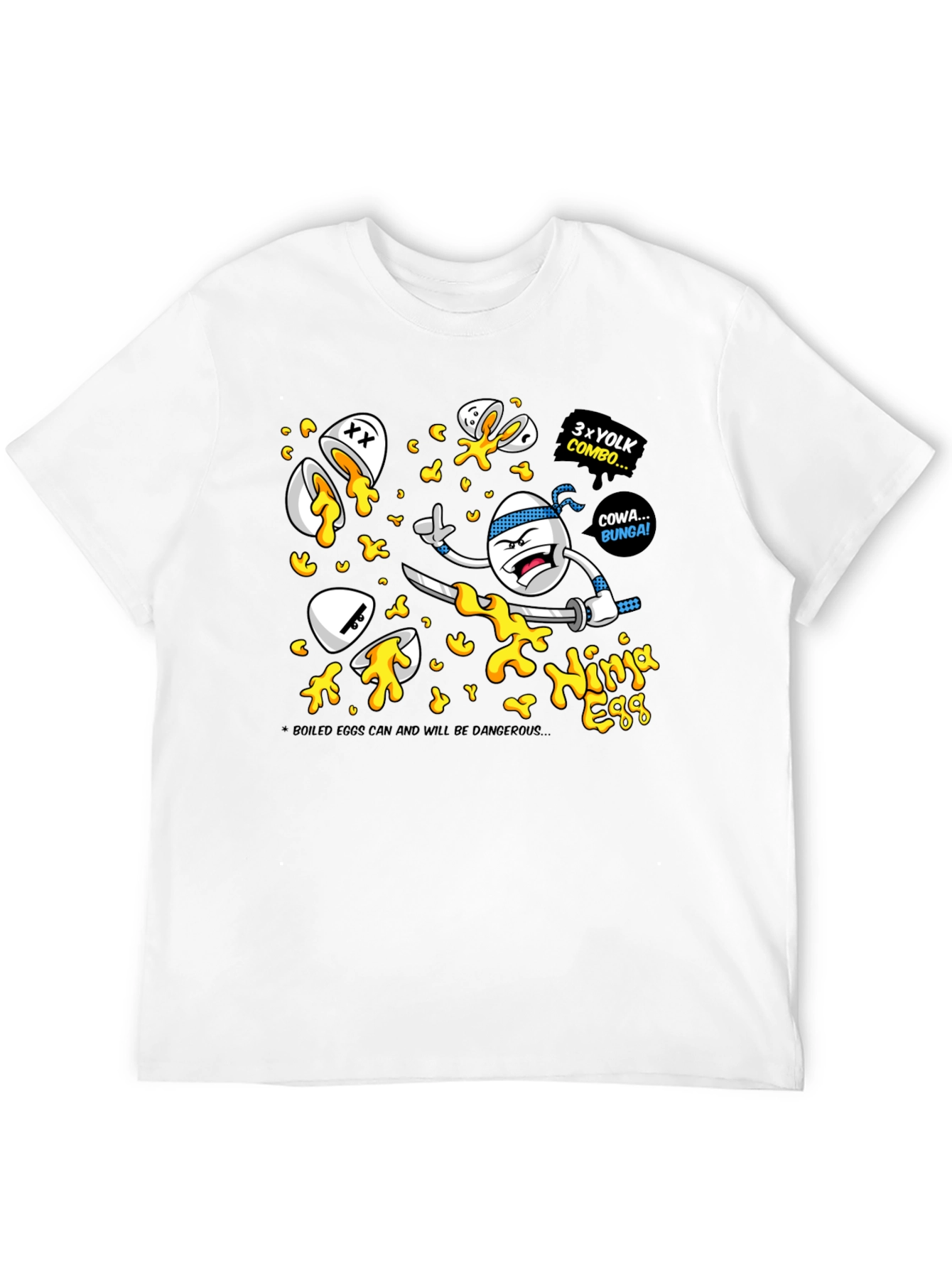 Black Ninja Egg Graphic T-Shirt view 12