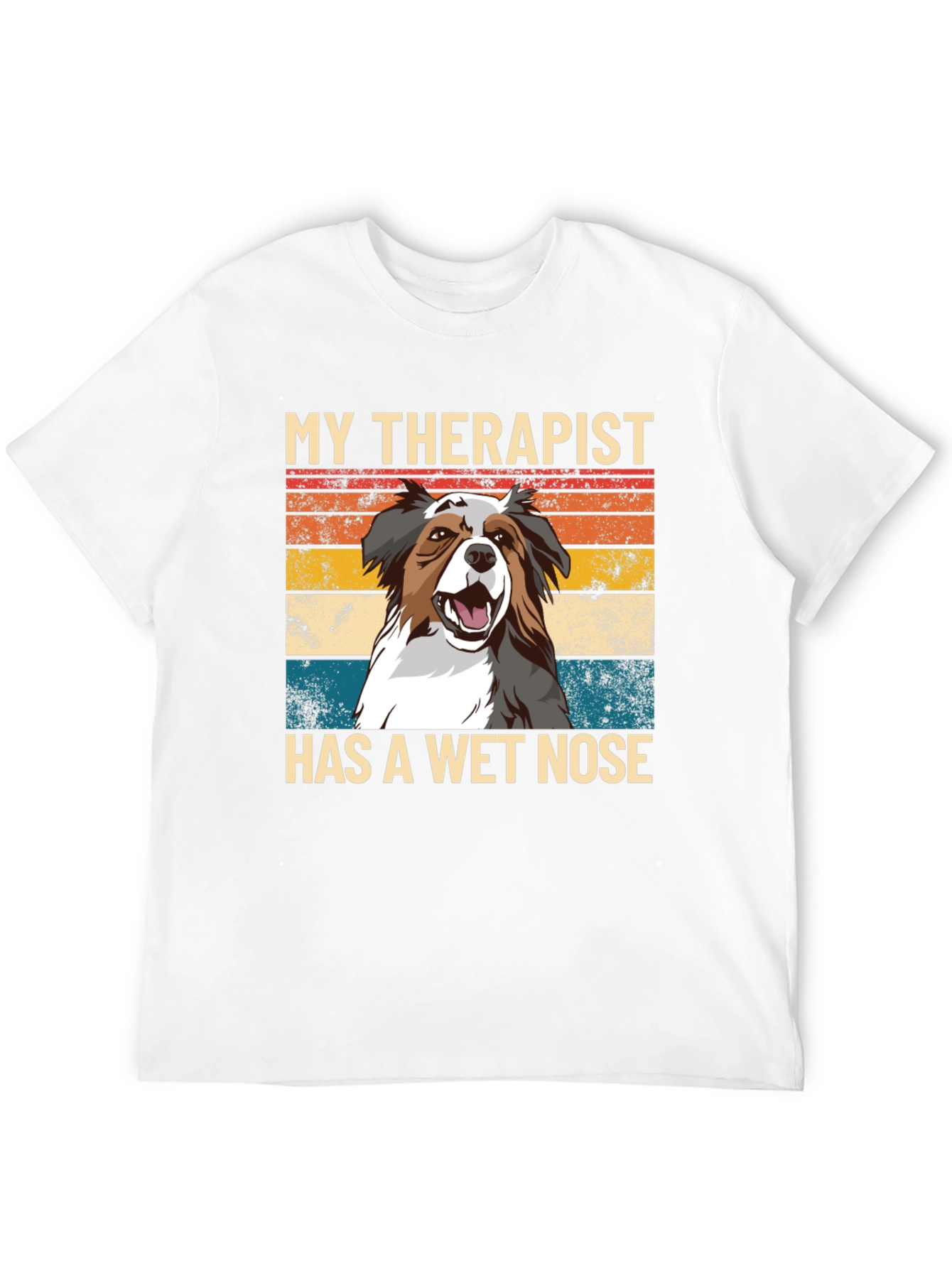 Black My Therapist Has A Wet Nose T-Shirt view 12