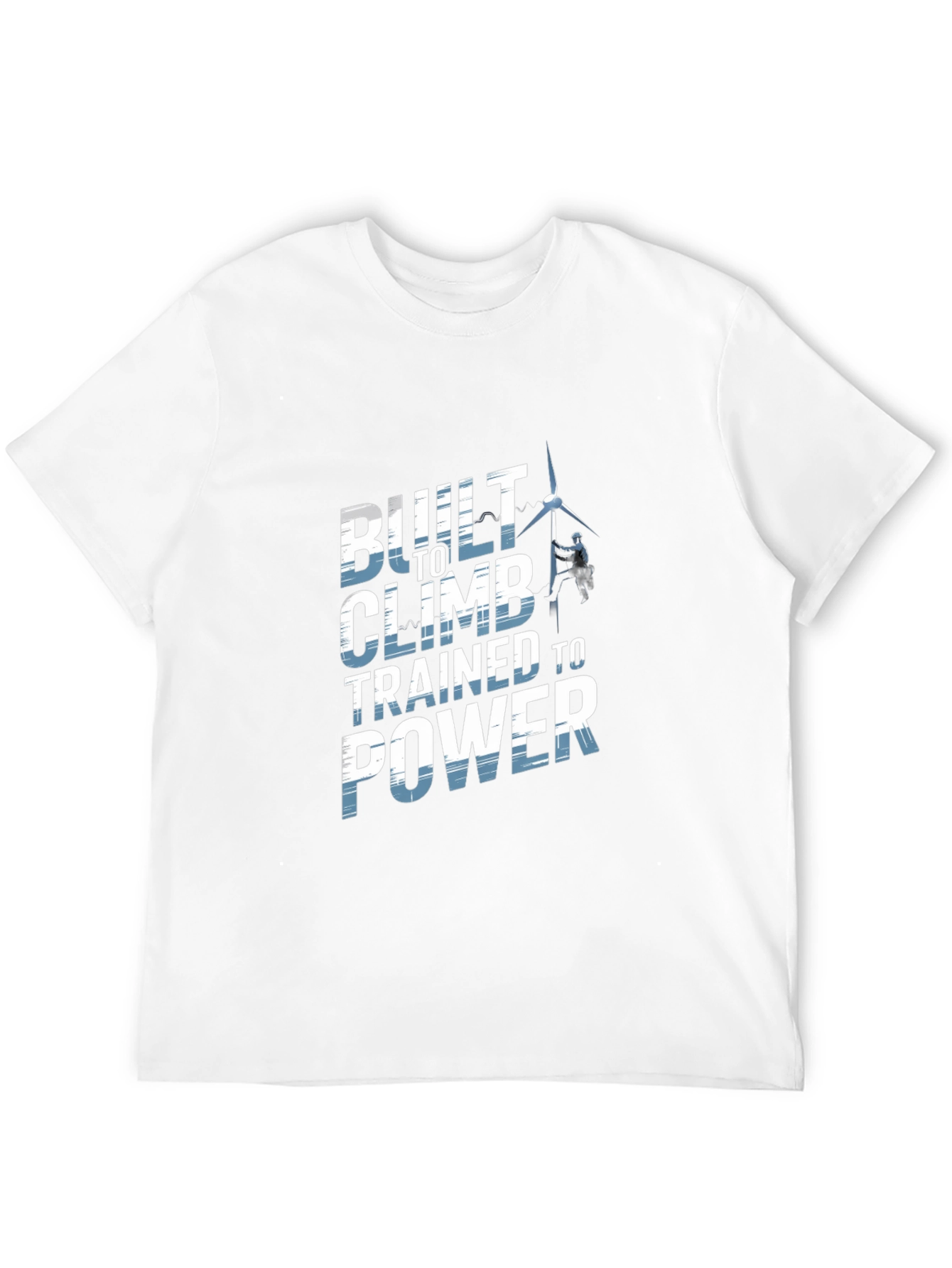 Black Built To Climb T-Shirt - Power Lineman Tee view 12