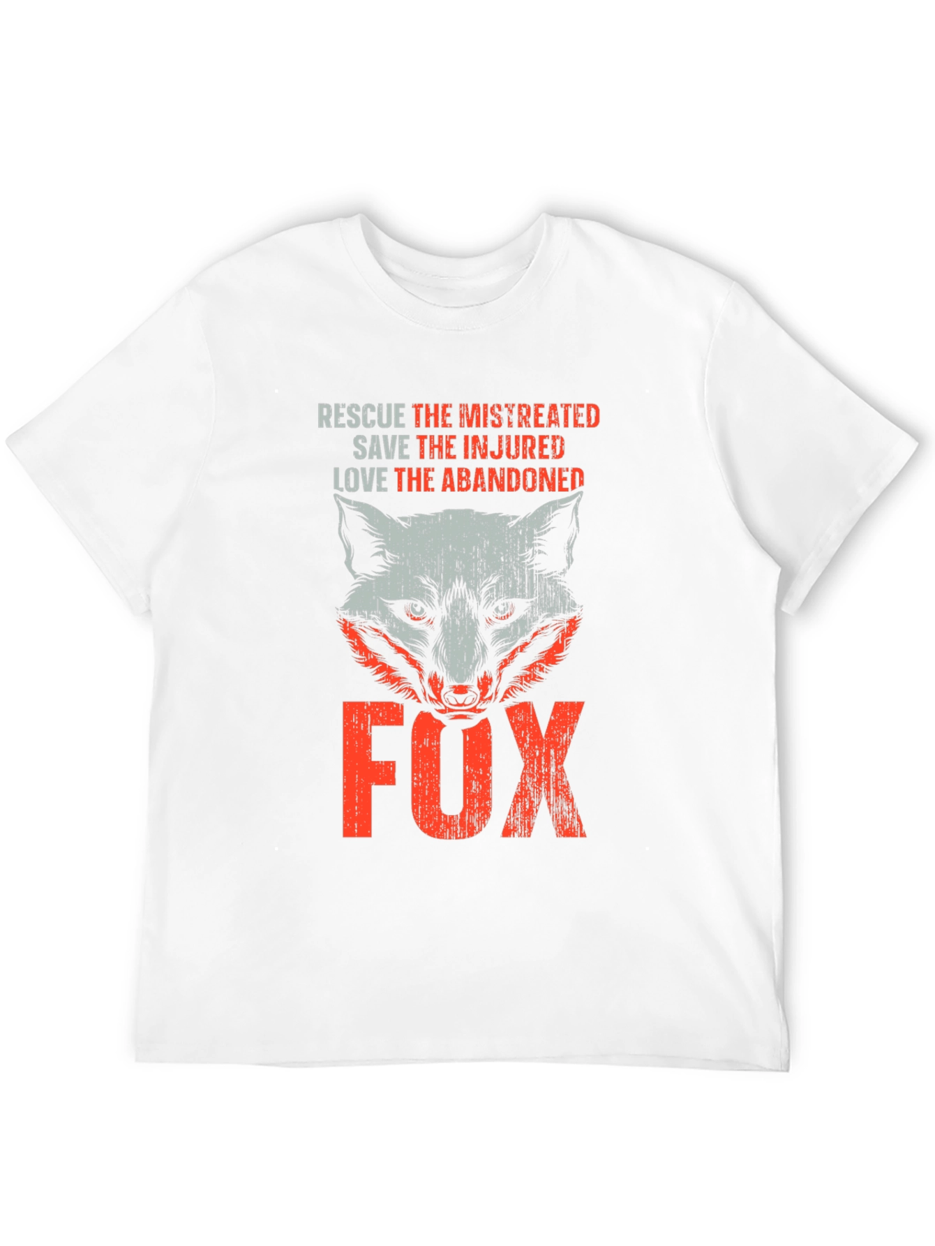 Black Rescue Fox Graphic T-Shirt - Animal Lover Tee view 12