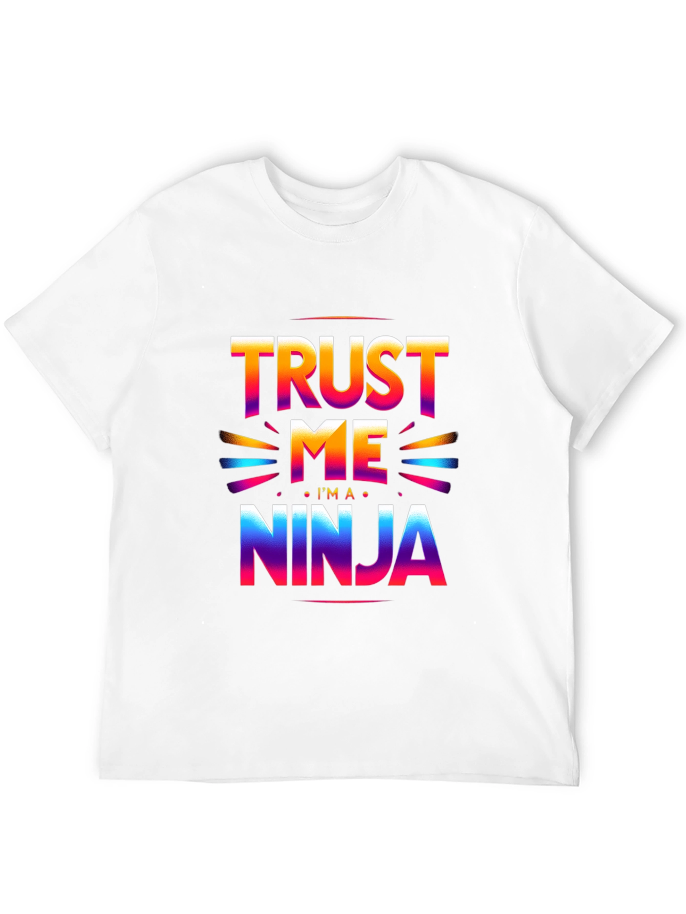 Black Trust Me, I'm a Ninja T-Shirt view 12