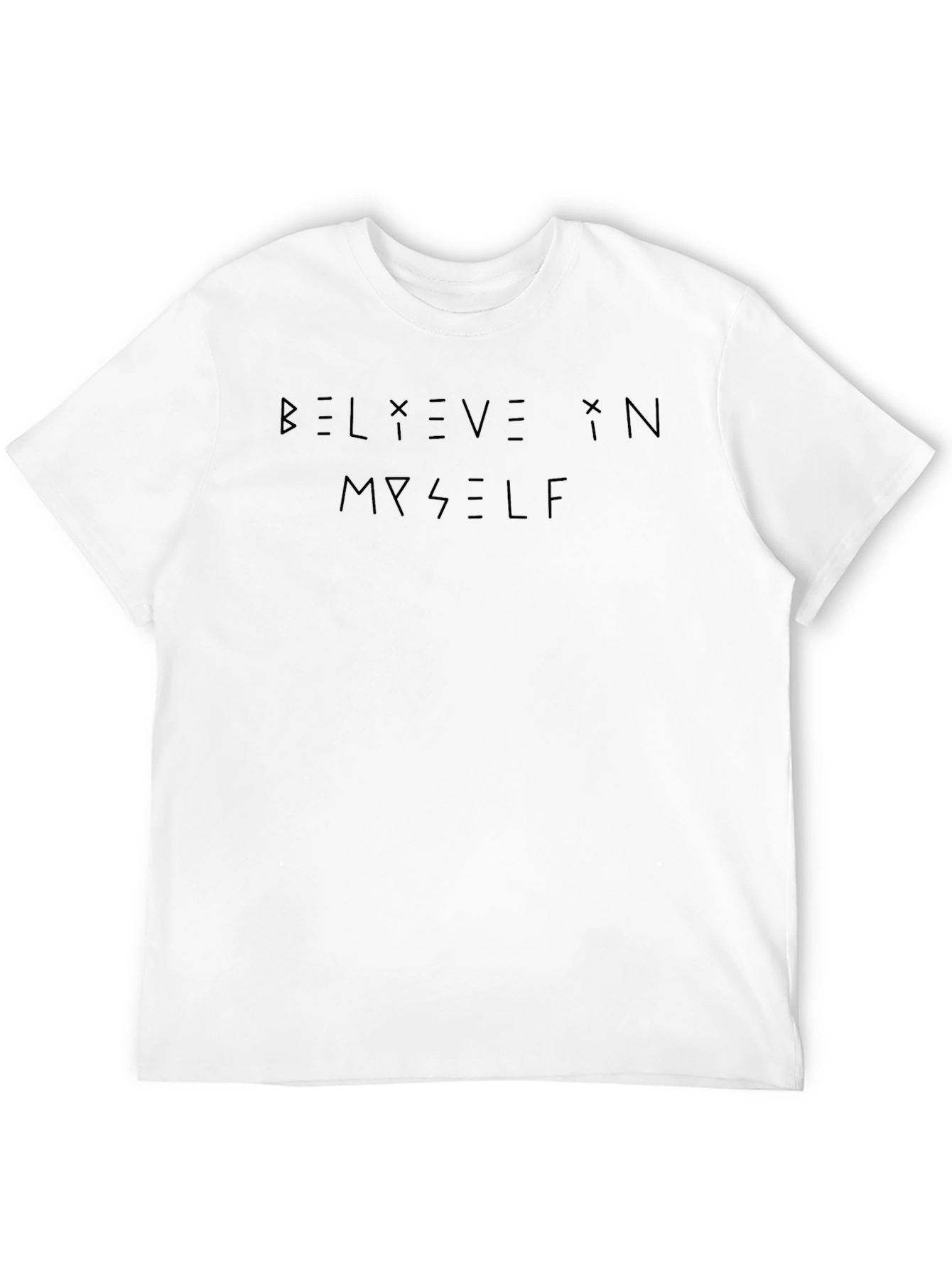 Black Believe in Myself Black T-Shirt view 12