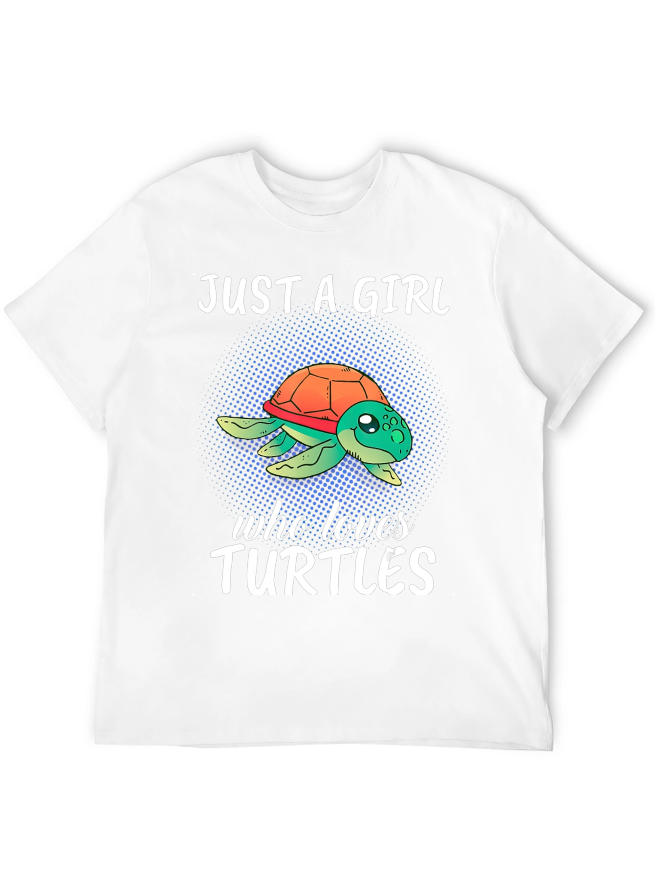 Black Just A Girl Who Loves Turtles T-Shirt view 12