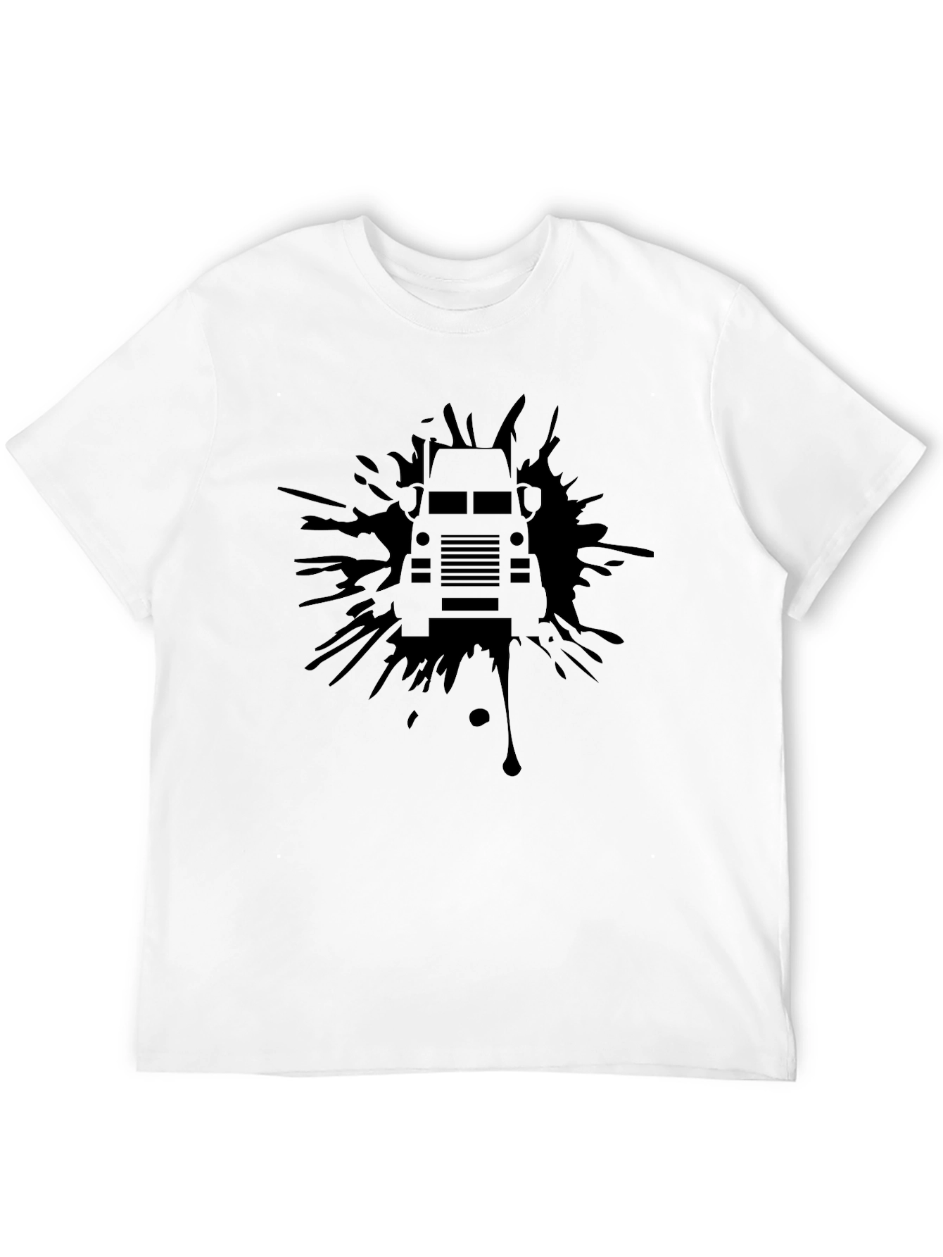 Black Black Truck Splatter Graphic T-Shirt view 12