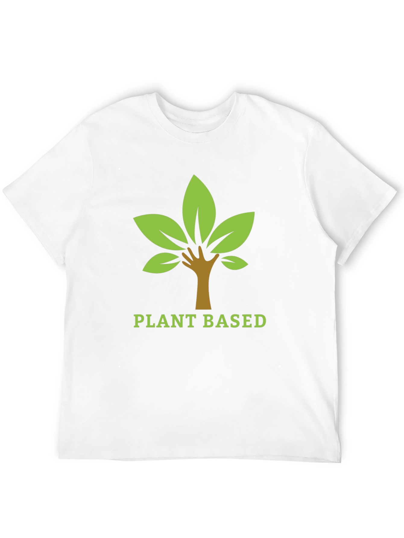 Black Plant Based T-Shirt: Nature-Inspired Design view 12