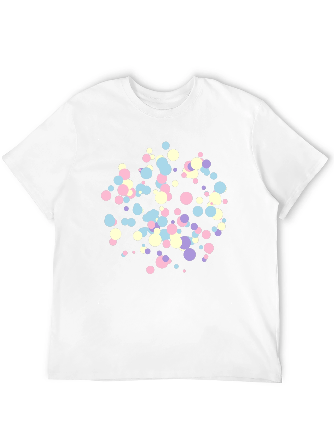 Black Confetti Dot Black T-Shirt view 12