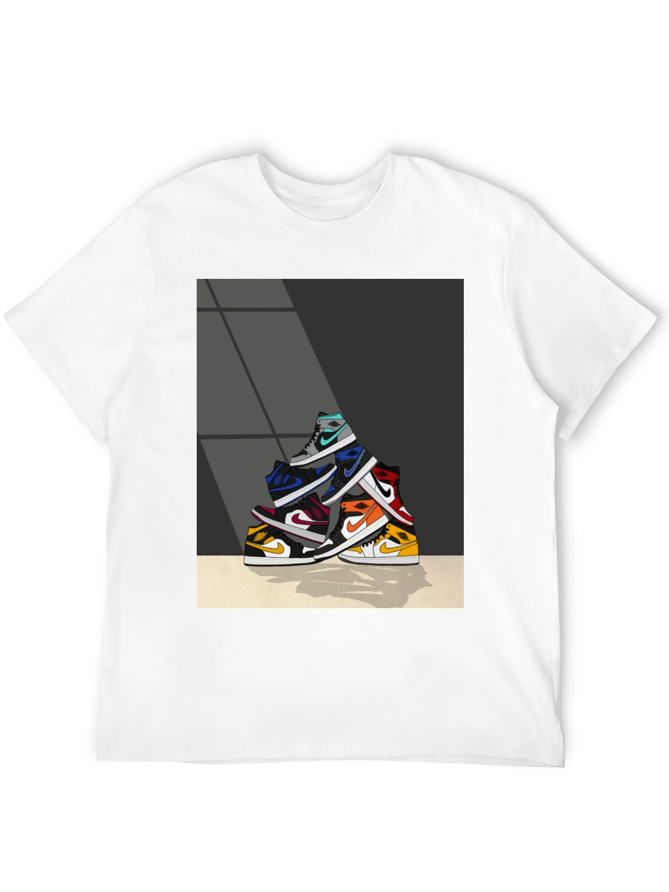 Sneaker Stack Graphic Tee - Stylish & Unique - 12