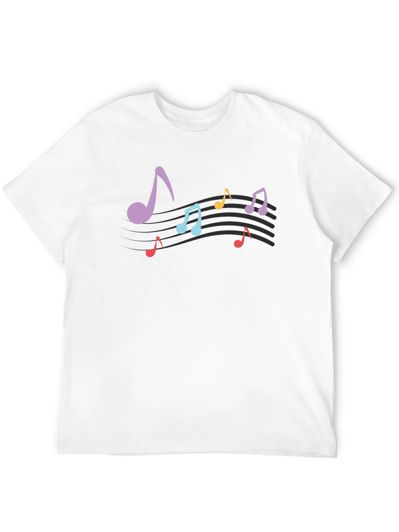 Black Musical Note Graphic T-Shirt - Stylish Black Tee view 12