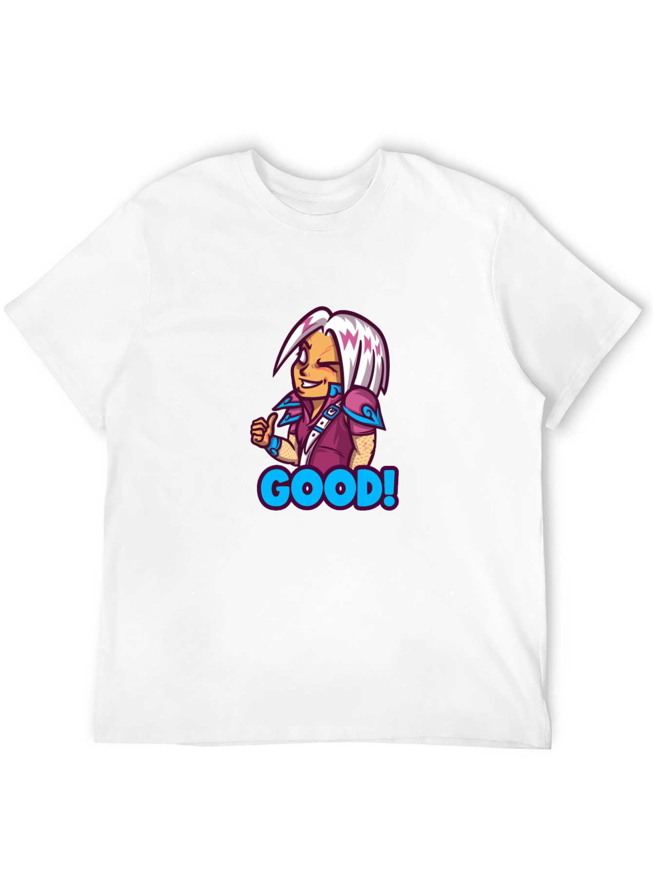 Black Cartoon Character "Good" T-Shirt view 12