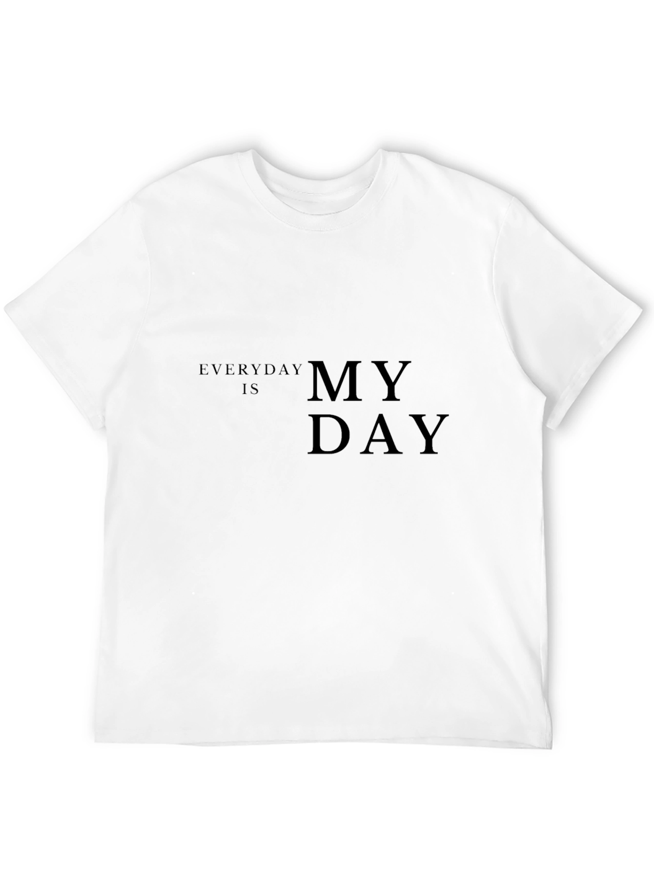 Black Everyday Is My Day Graphic Tee - Black view 12