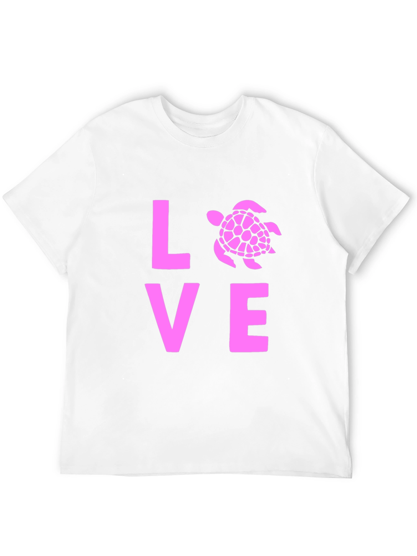 Black Love Turtle Graphic Tee - Black Cotton T-Shirt view 12