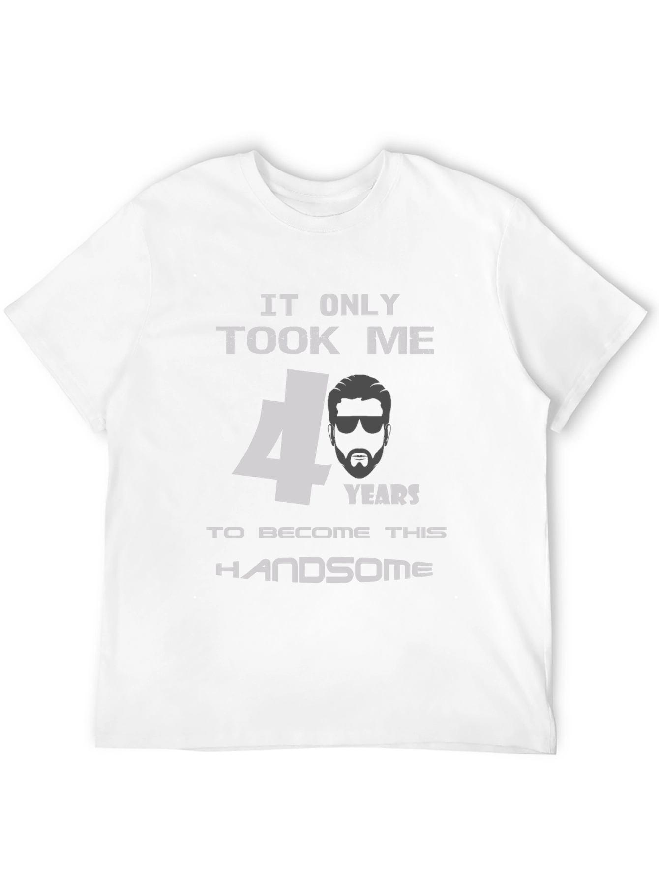 Black Handsome 40th Birthday Men's T-Shirt view 12