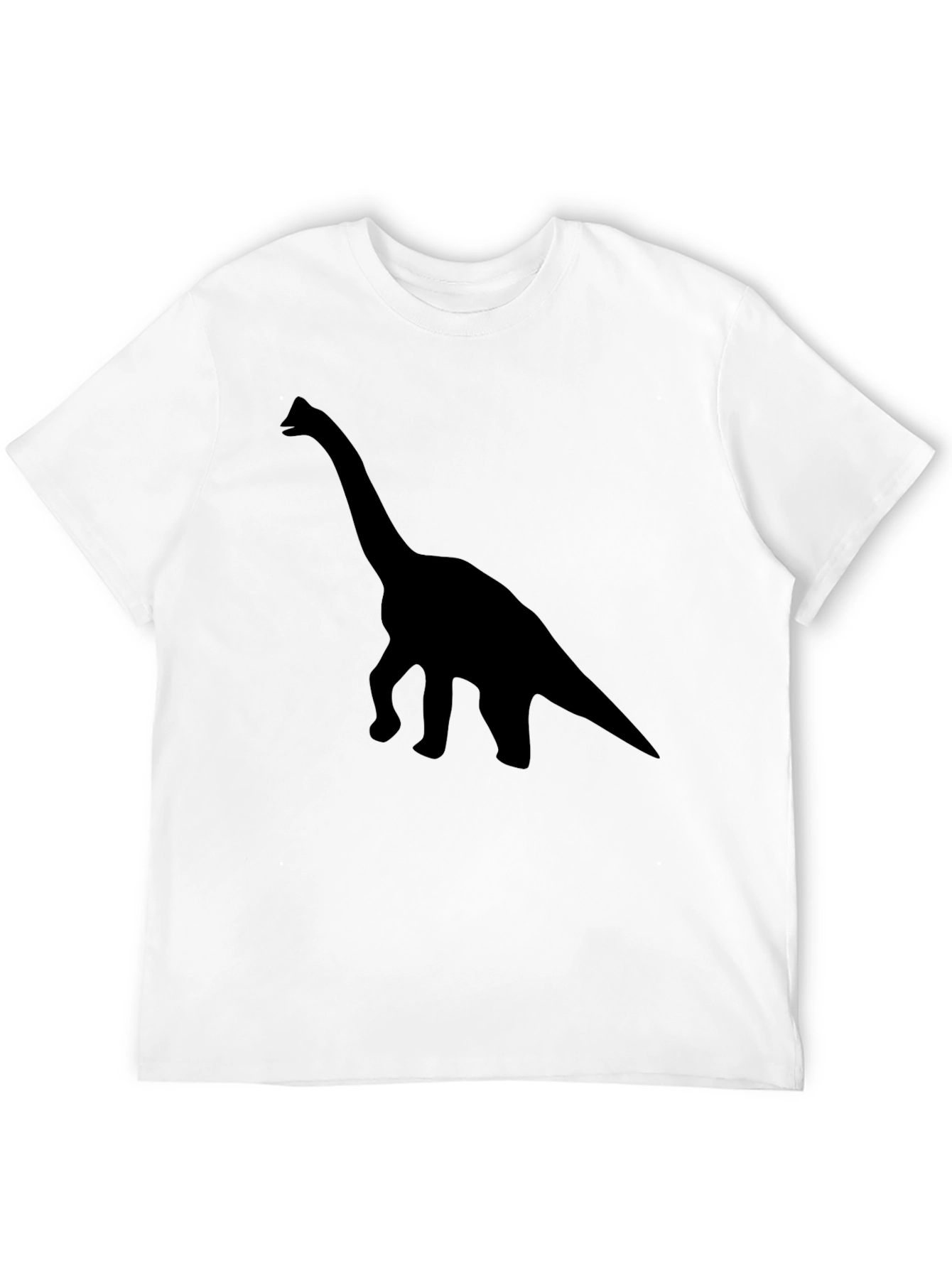 Black Dino Silhouette Tee - Stylish Black Cotton Shirt view 12