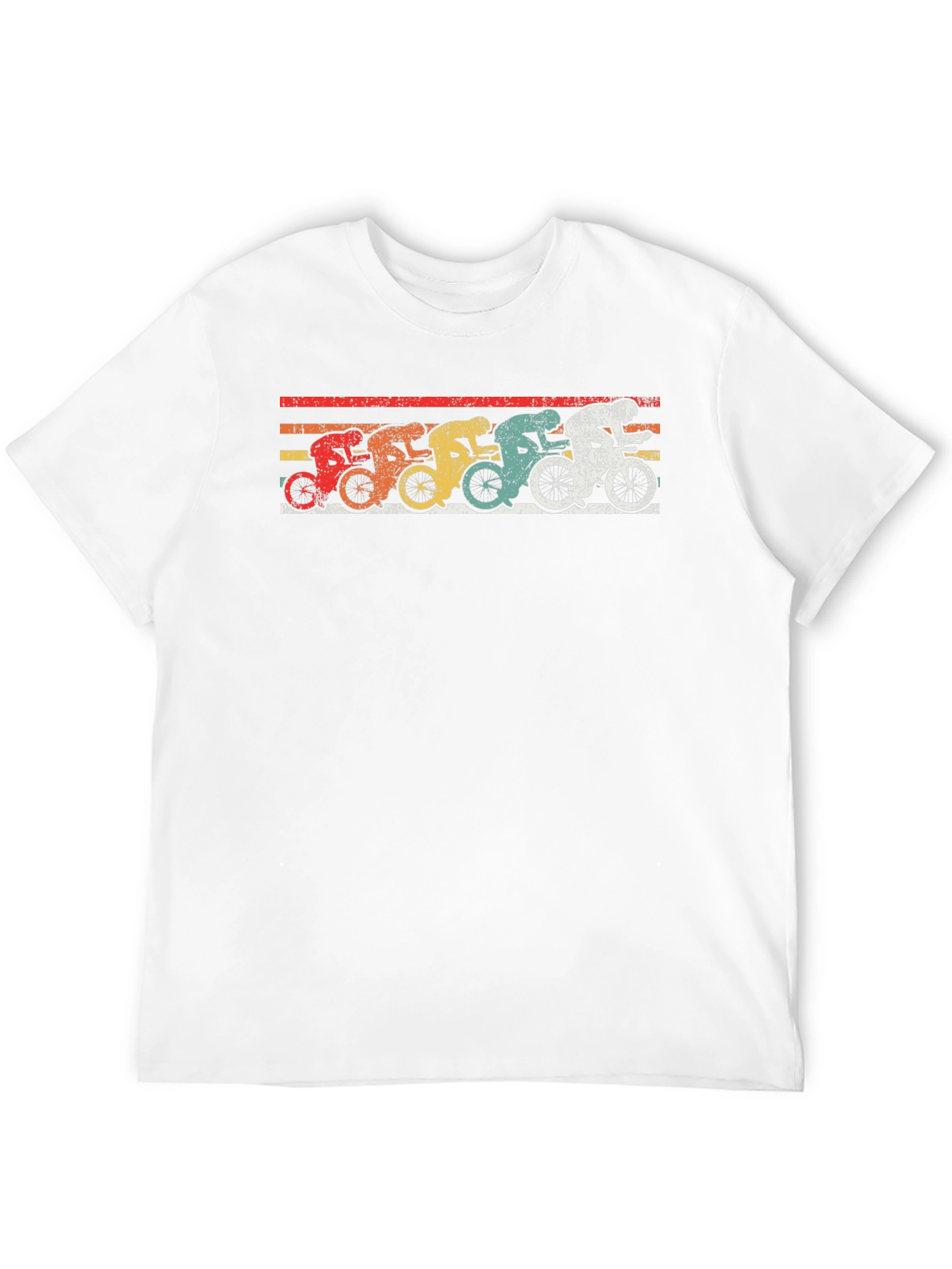 Black Retro Cycling T-Shirt - Vintage Biker Design view 12