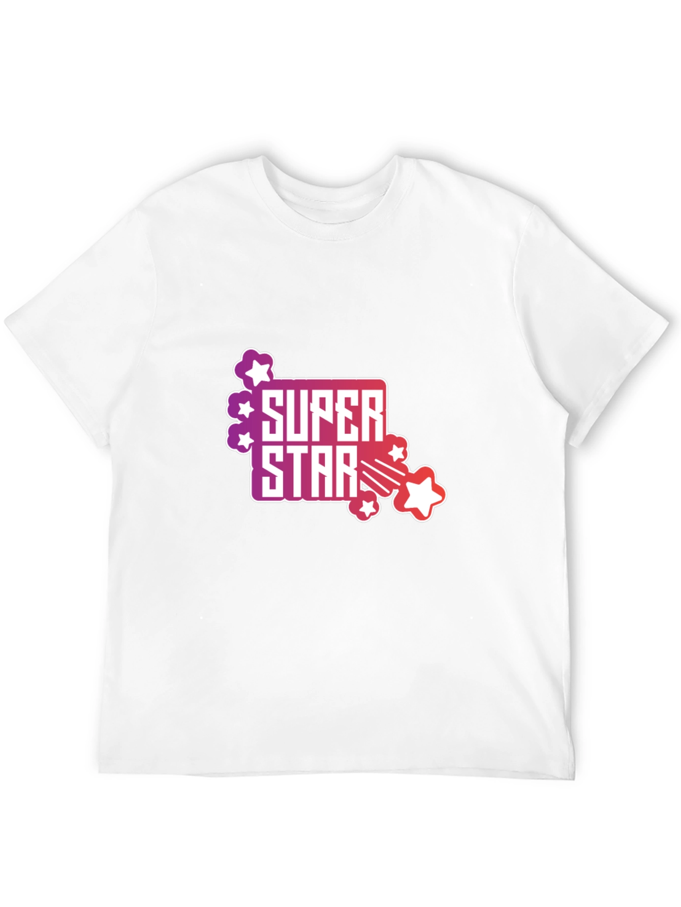 Black Super Star Graphic Tee - Men's Black T-Shirt view 12