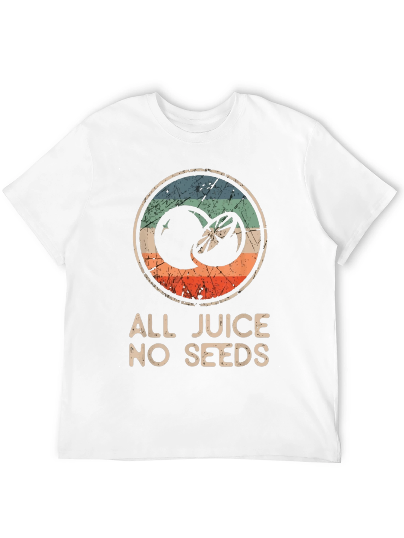 Black All Juice No Seeds T-Shirt - Funny Fruit Graphic Tee view 12