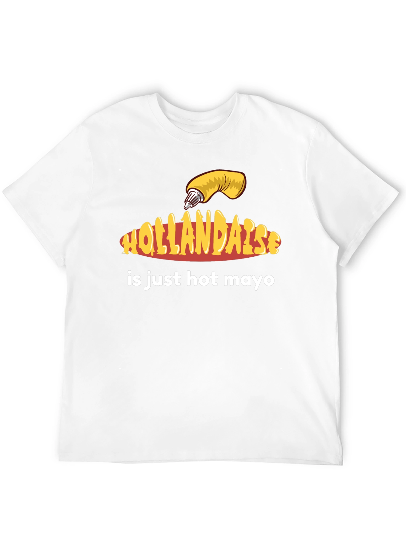 Black Hollandaise Hot Mayo T-Shirt - Funny Foodie Tee view 12