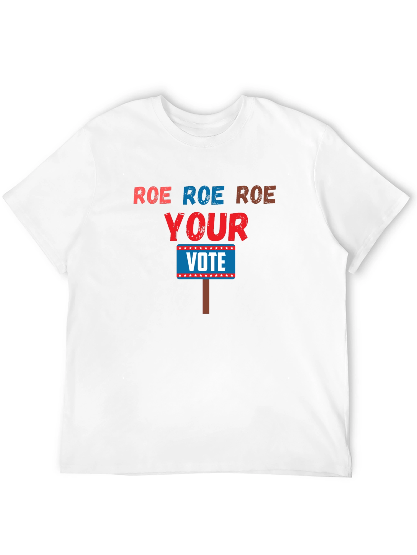 Black Roe Roe Roe Your Vote T-Shirt view 12