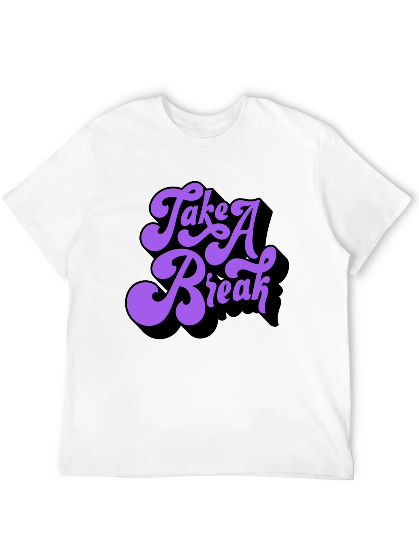 Black Take a Break Graphic T-Shirt - Retro Style view 12
