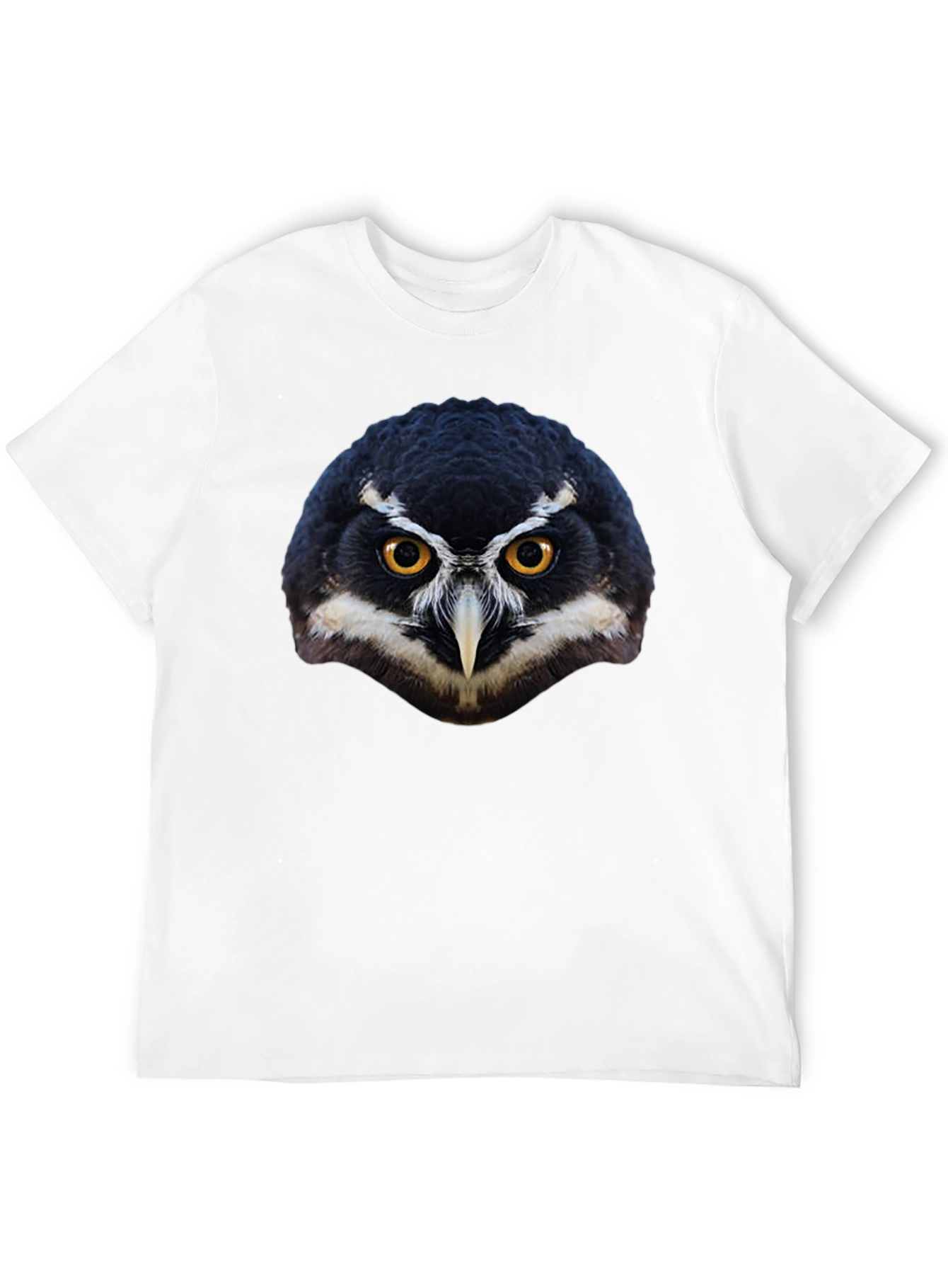 Black Owl Face Graphic Black T-Shirt view 12