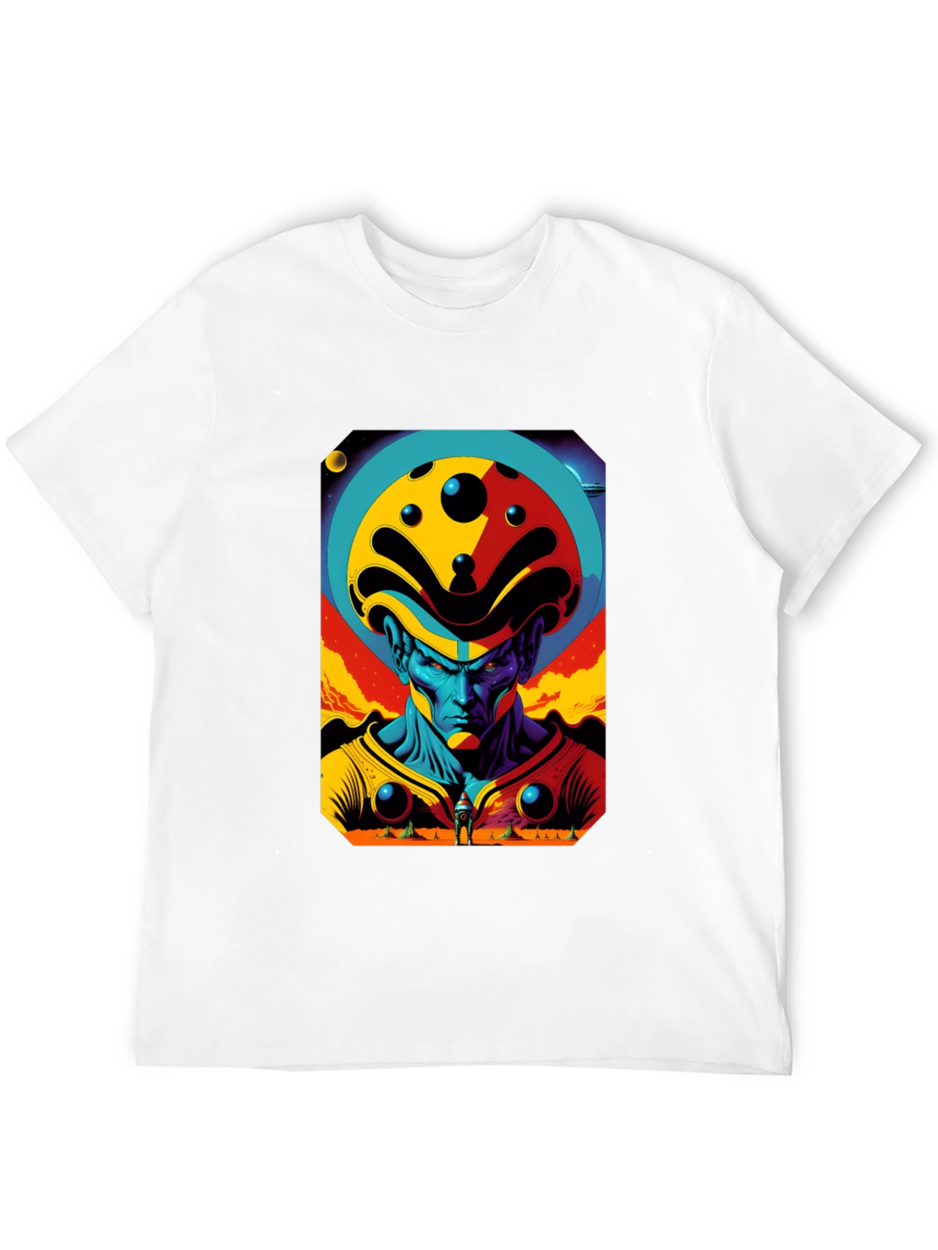 Black Retro Sci-Fi Alien Graphic Tee - Modern Comfort view 12