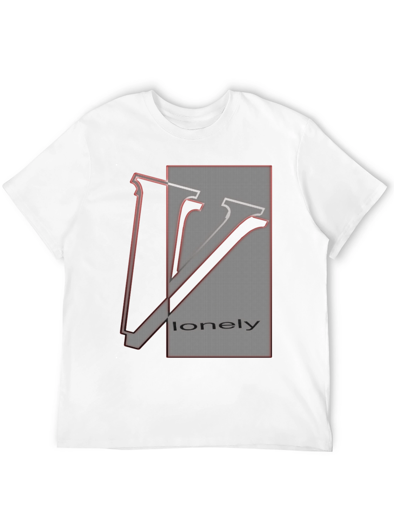 Black Lonely Graphic Tee - Unique Design, Soft Cotton Blend view 12