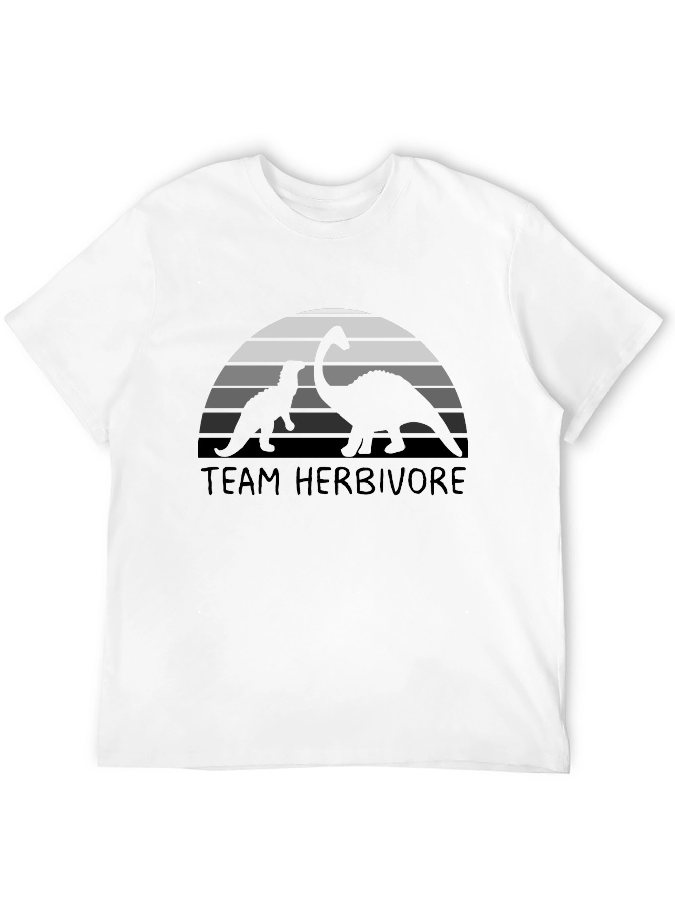 Black Team Herbivore Dinosaur T-Shirt view 12