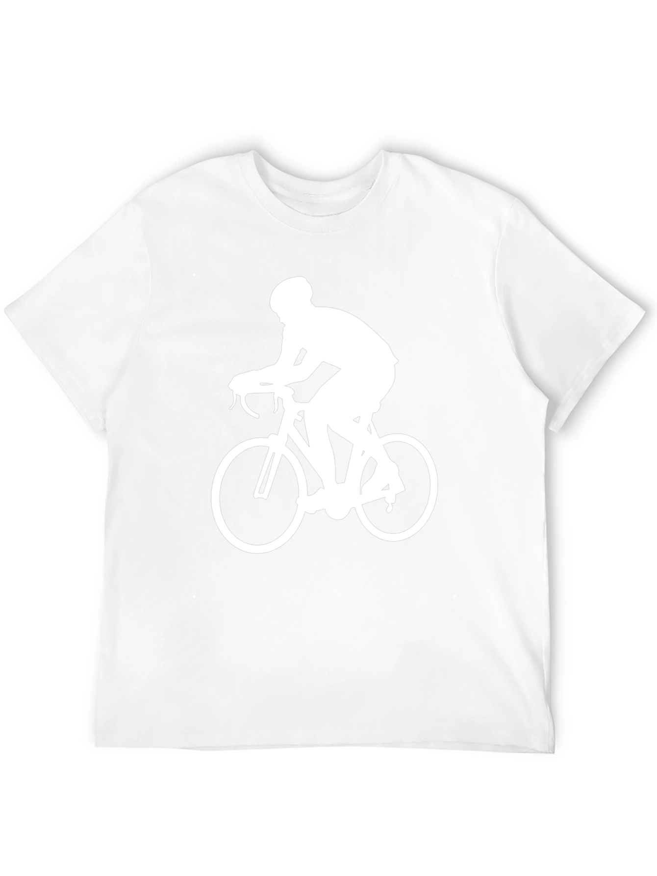 Black Cyclist Graphic Tee - Black Cotton Blend view 12