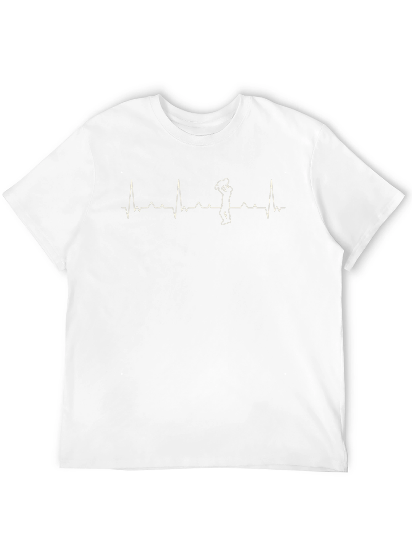 Black Dad Life ECG Heartbeat T-Shirt view 12