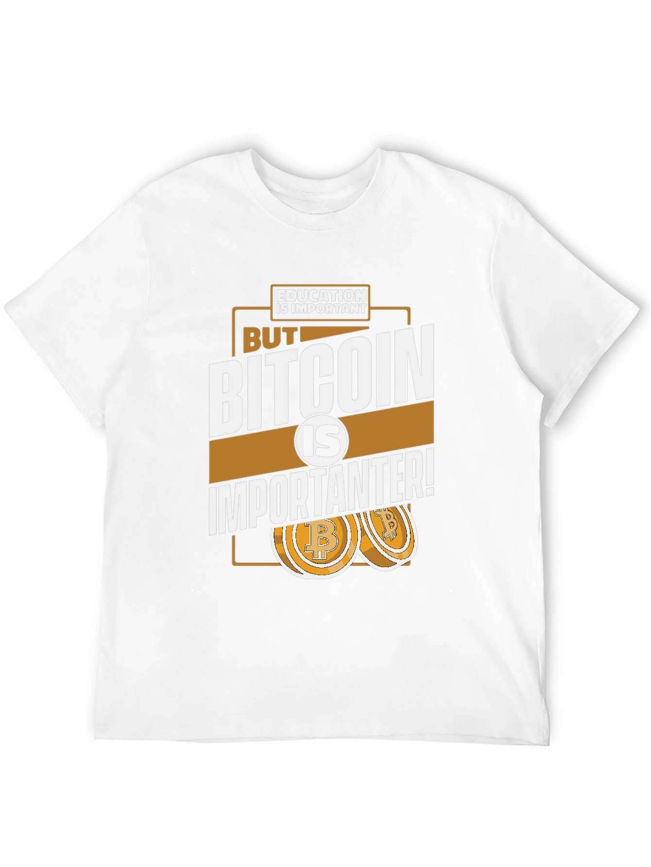 Black Bitcoin is Importanter Graphic T-Shirt view 12