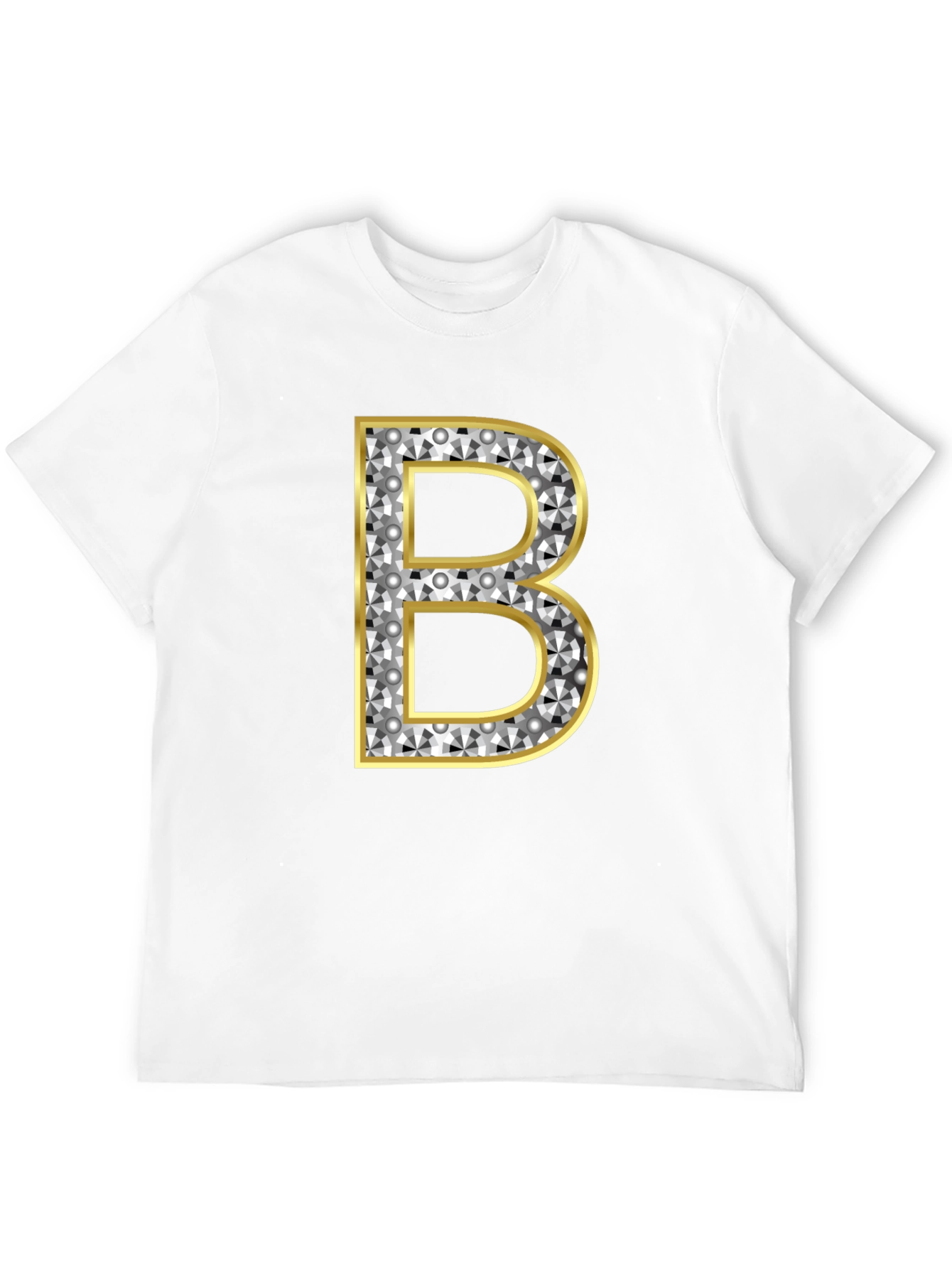 Black Diamond Initial B Graphic Tee - Black view 12