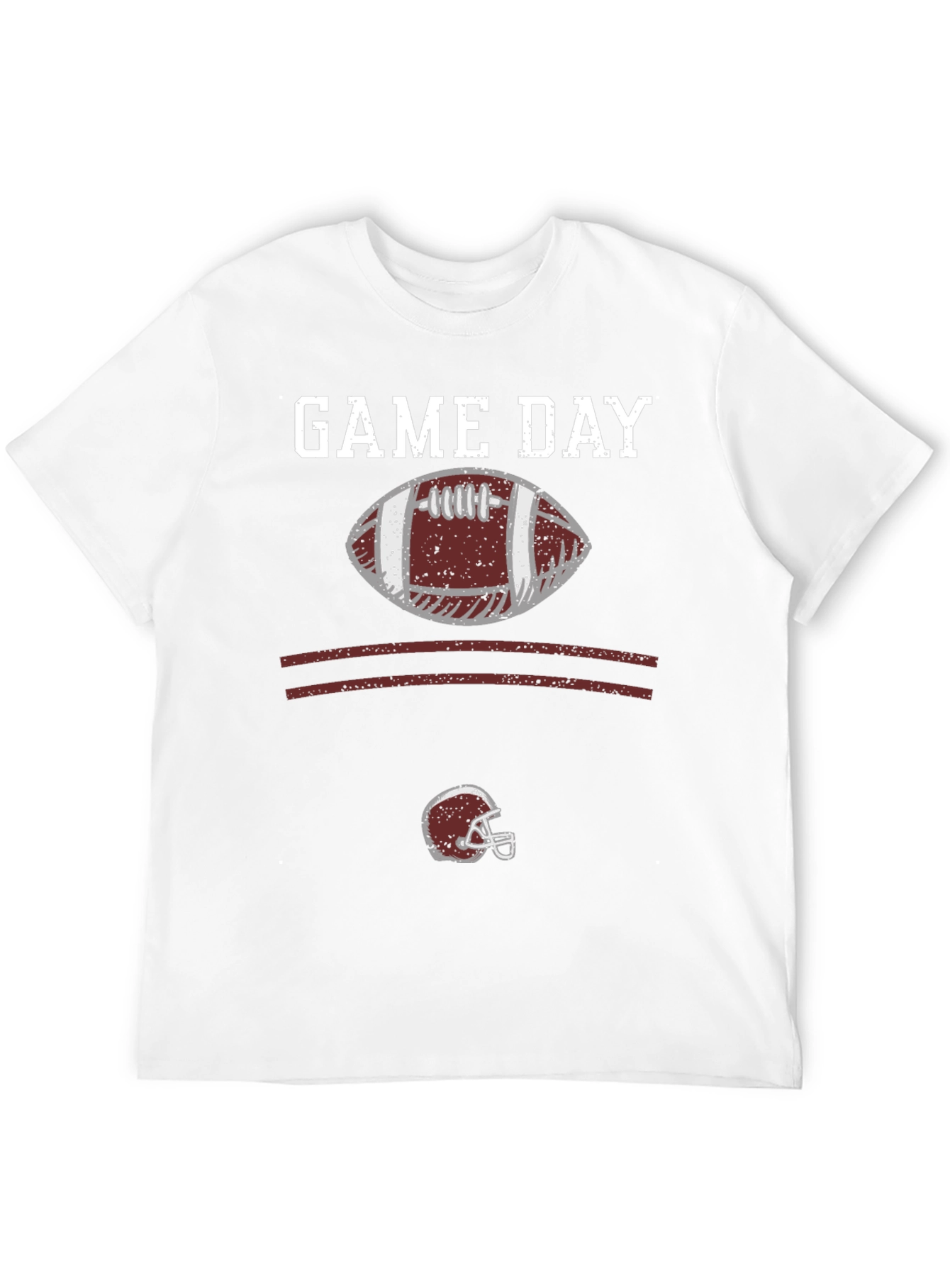 Black Game Day Football Graphic T-Shirt view 12